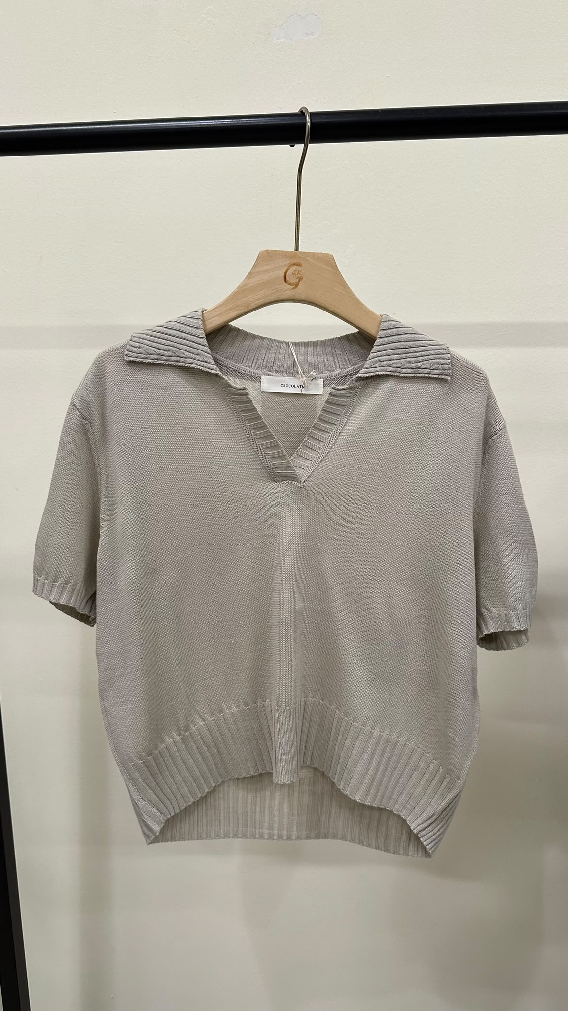 (D4597)Knitted Top