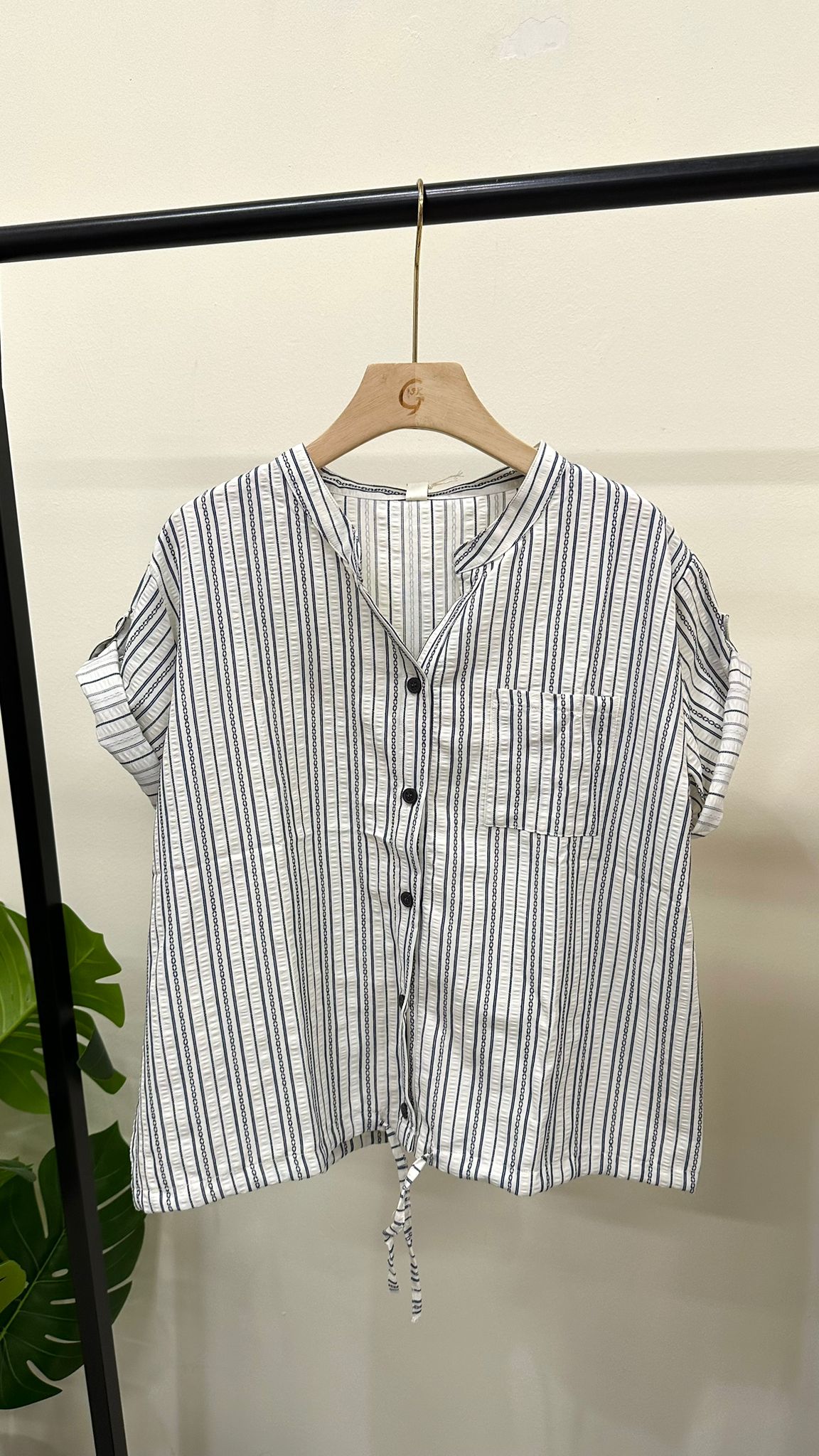 (D4648)Striped Top