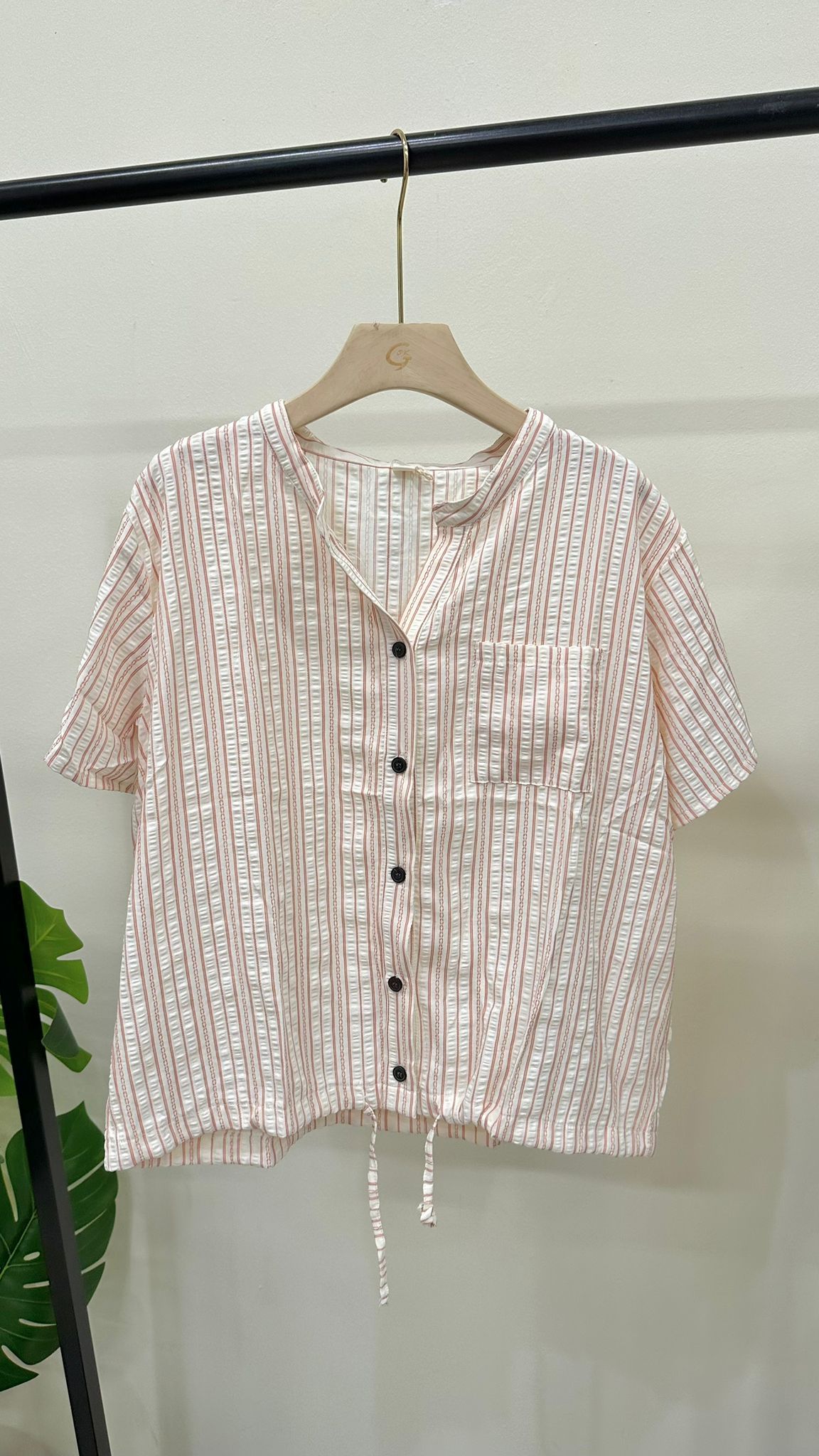 (D4648)Striped Top