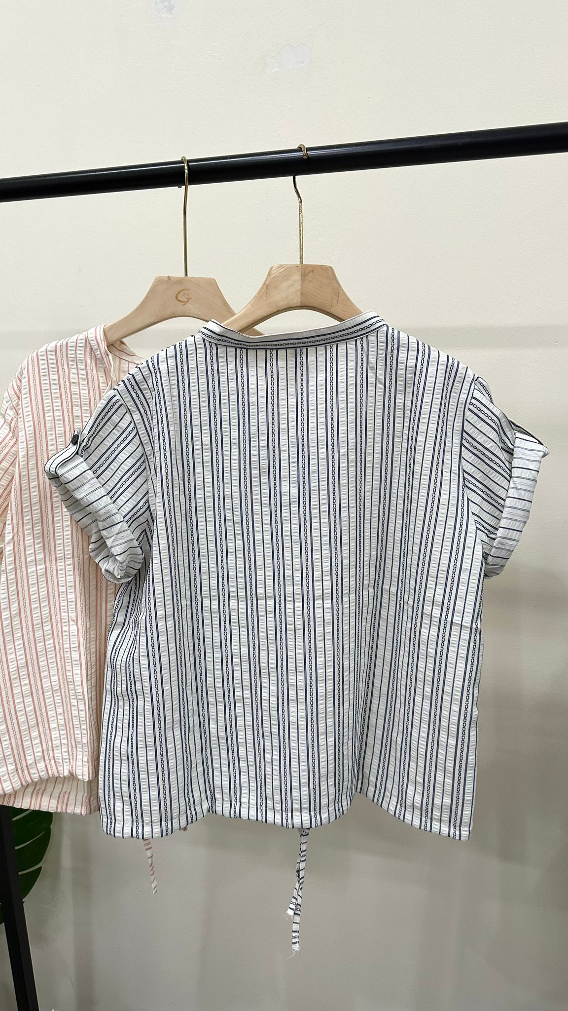 (D4648)Striped Top