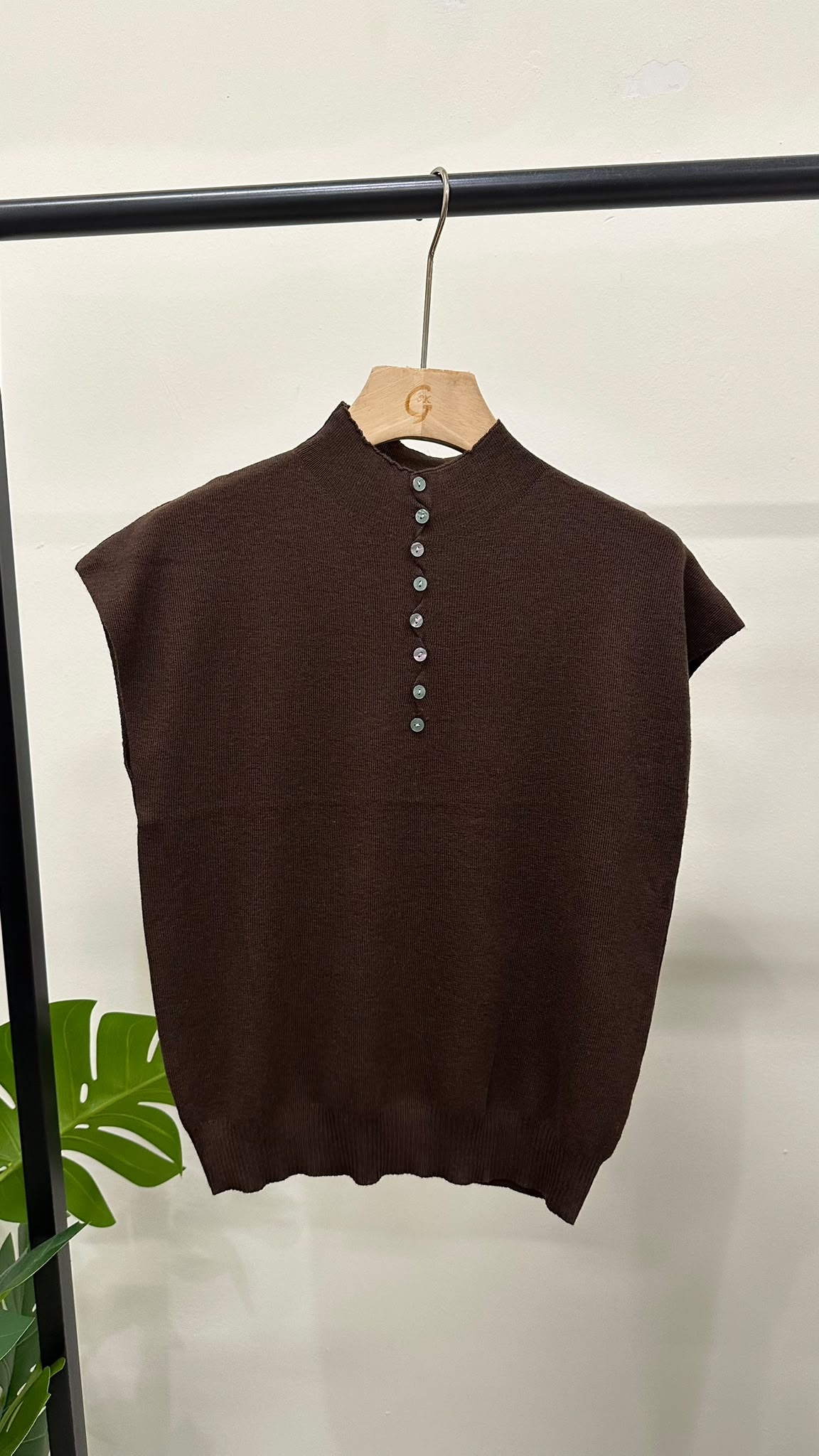(D4674)Knitted Top