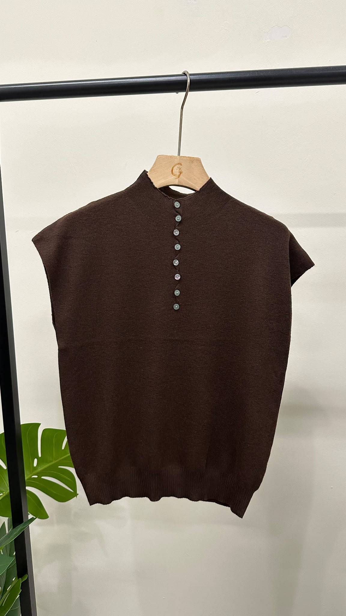 (D4674)Knitted Top