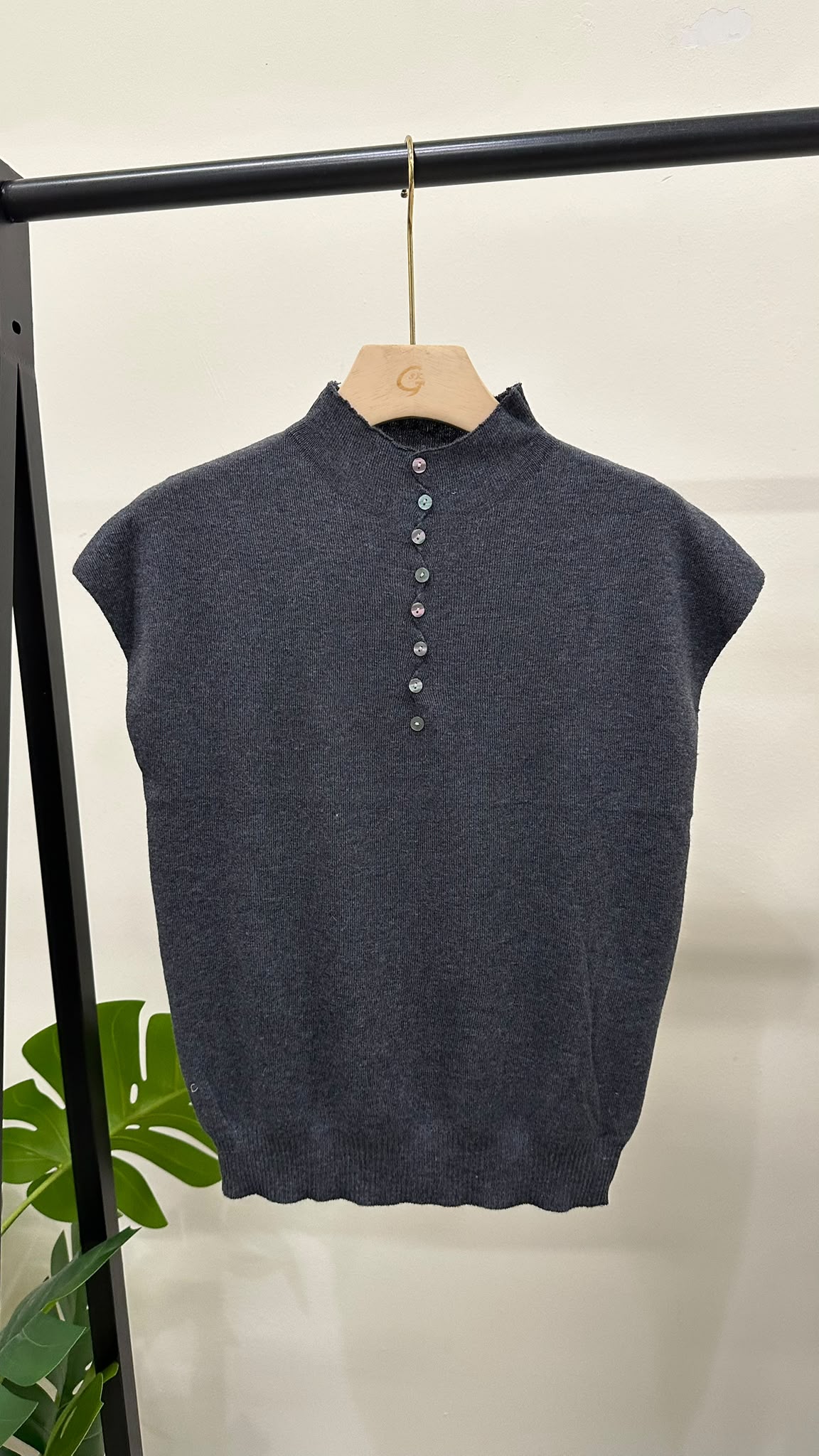(D4674)Knitted Top