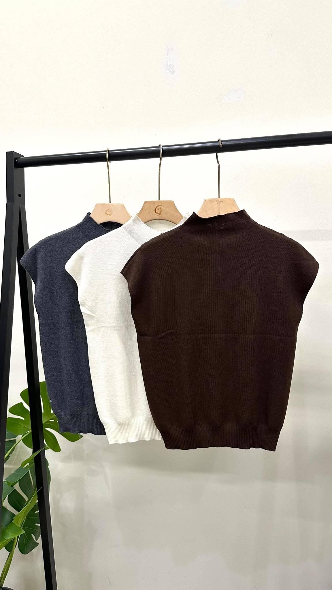 (D4674)Knitted Top