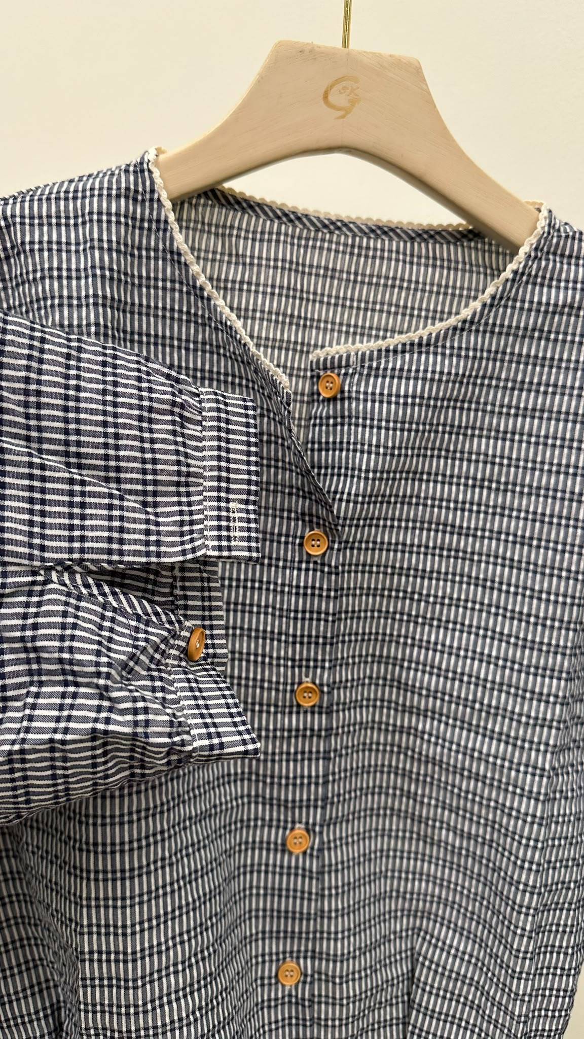 (D4686)Checkered Top