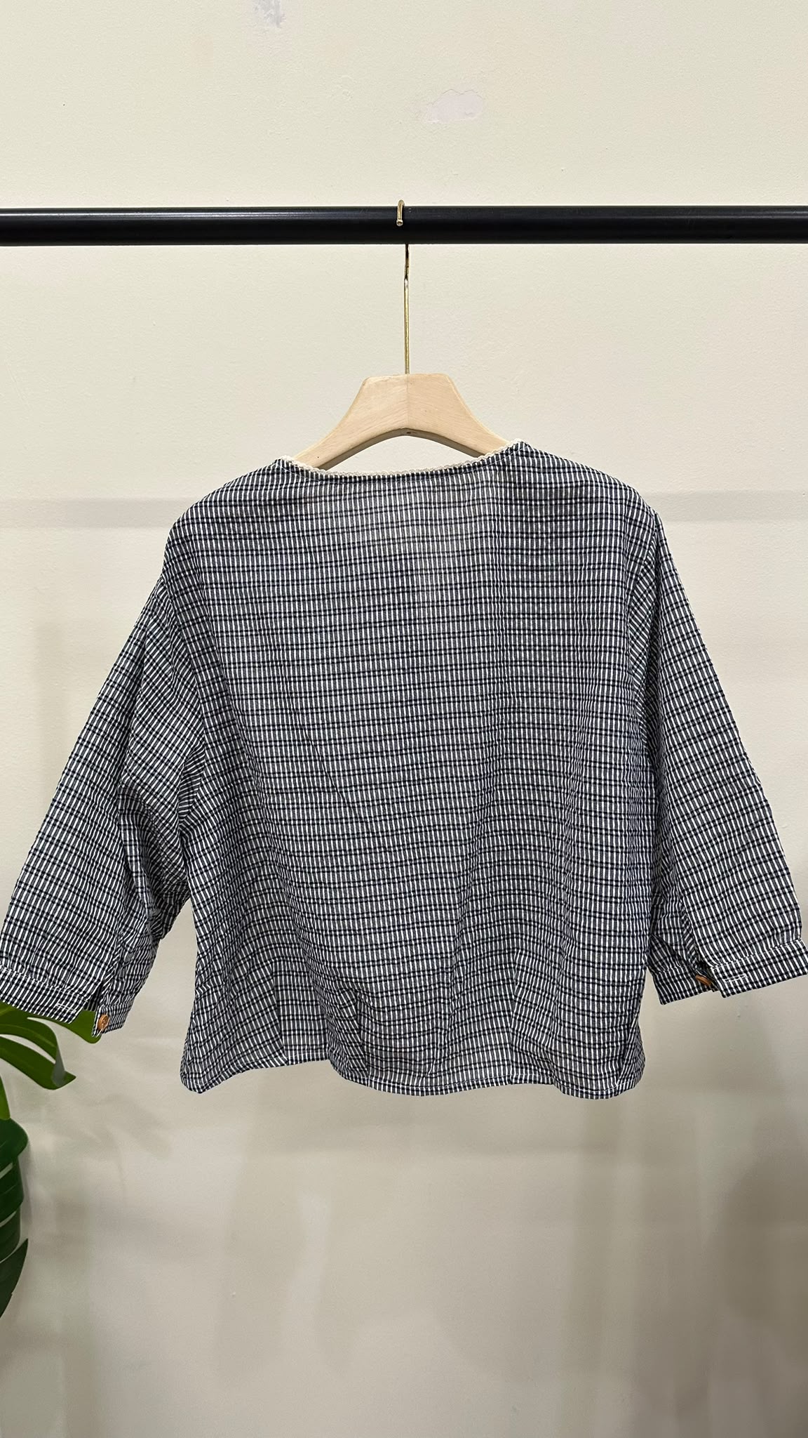 (D4686)Checkered Top