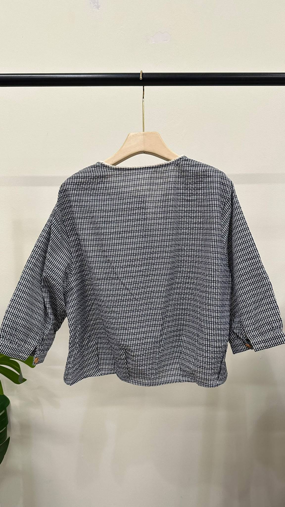 (D4686)Checkered Top