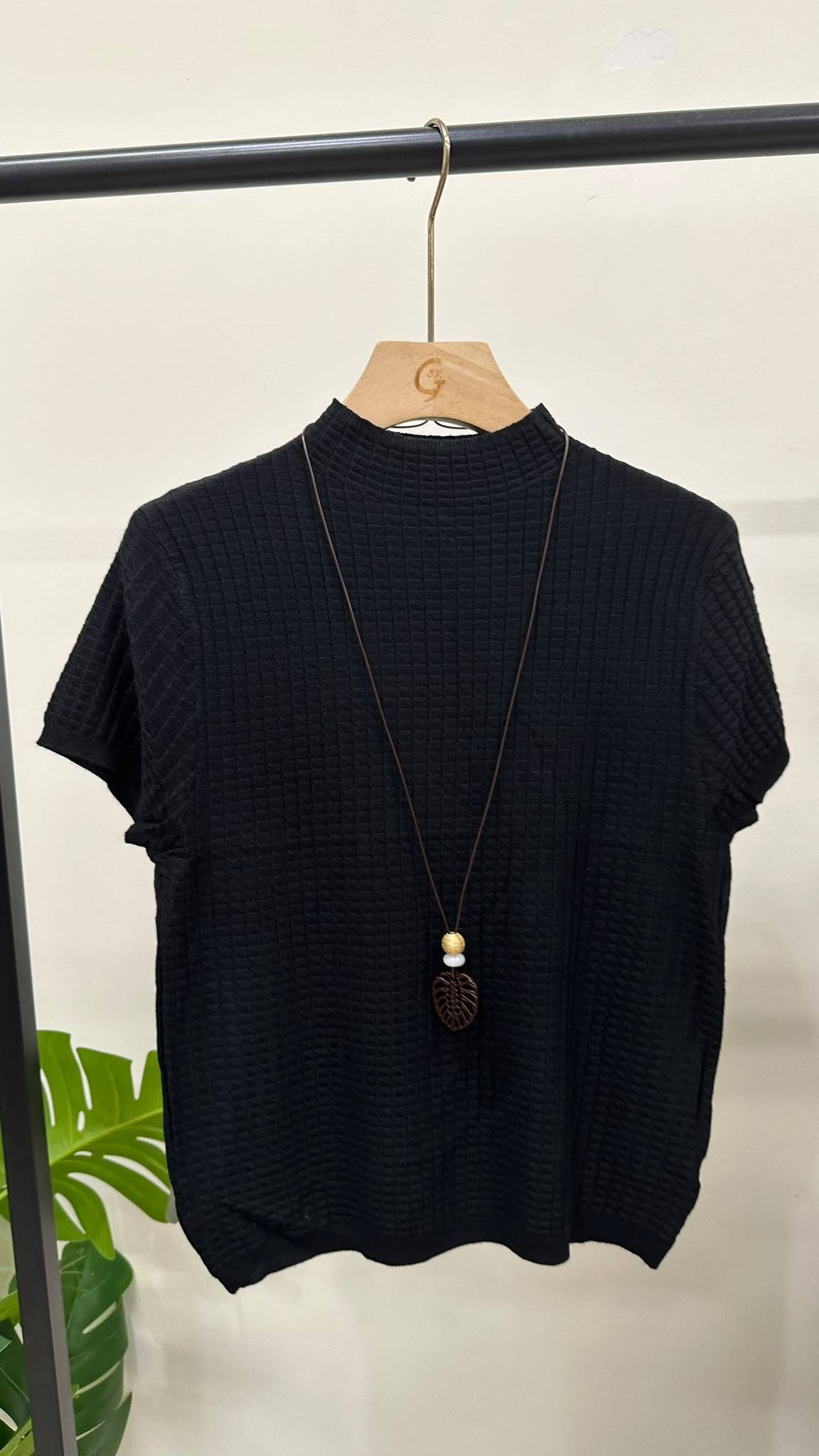 (D4692)Knitted Top