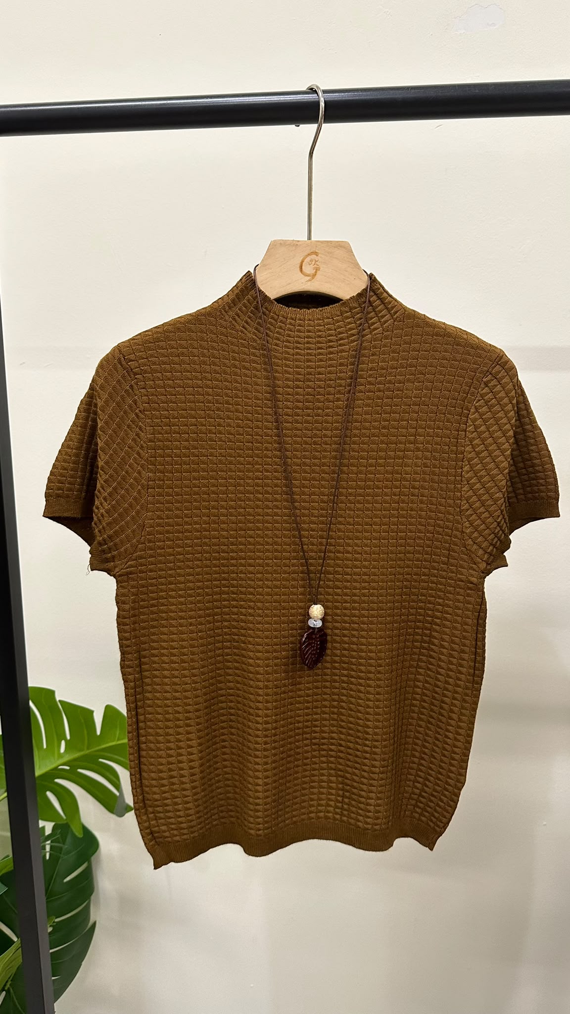 (D4692)Knitted Top