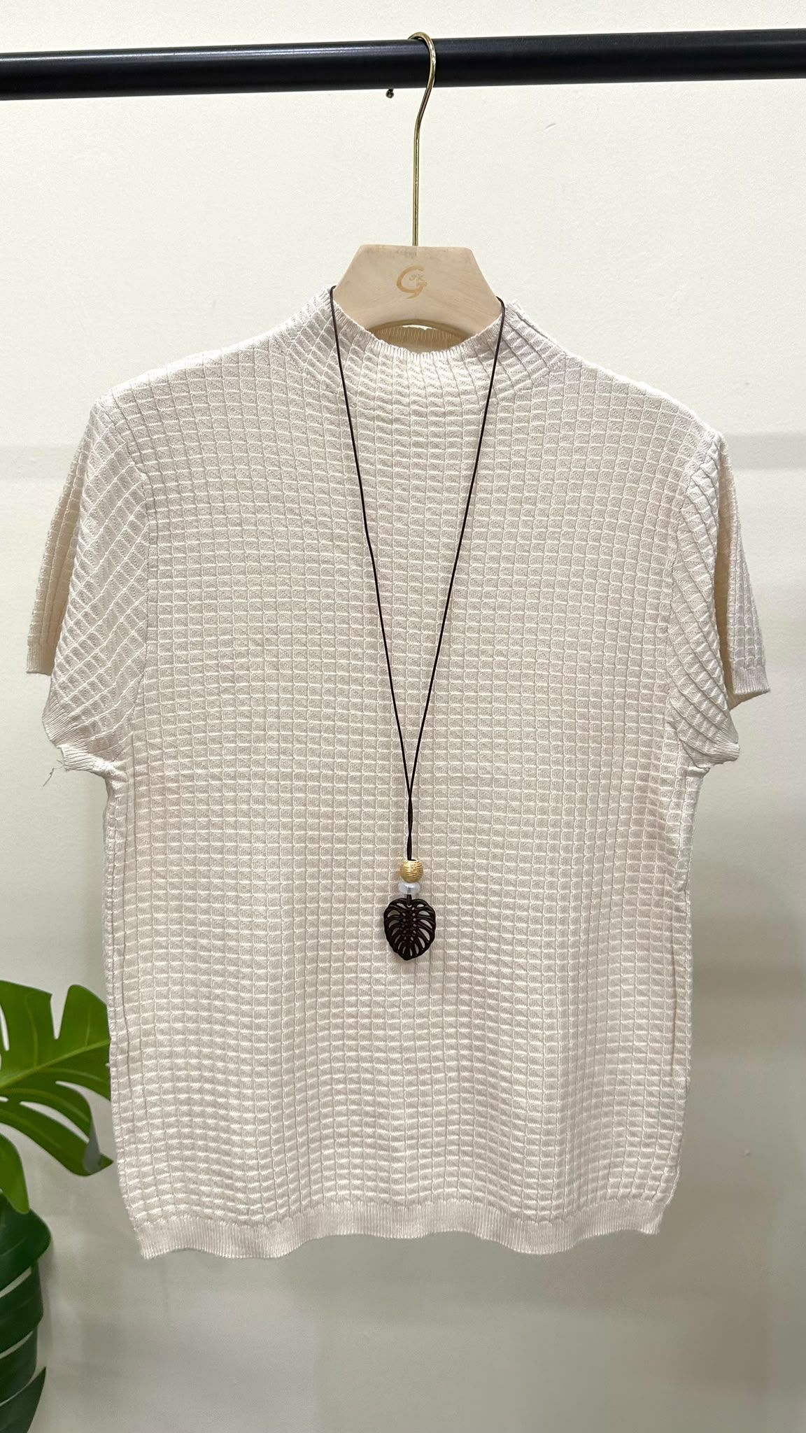 (D4692)Knitted Top