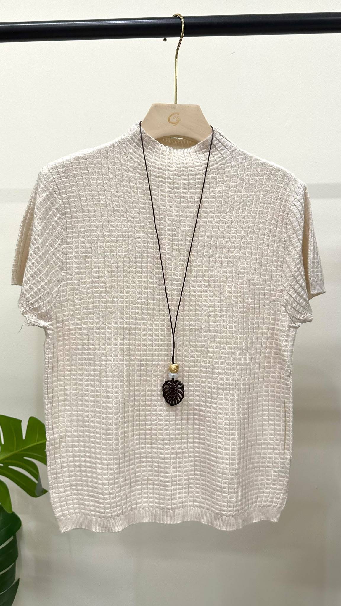 (D4692)Knitted Top