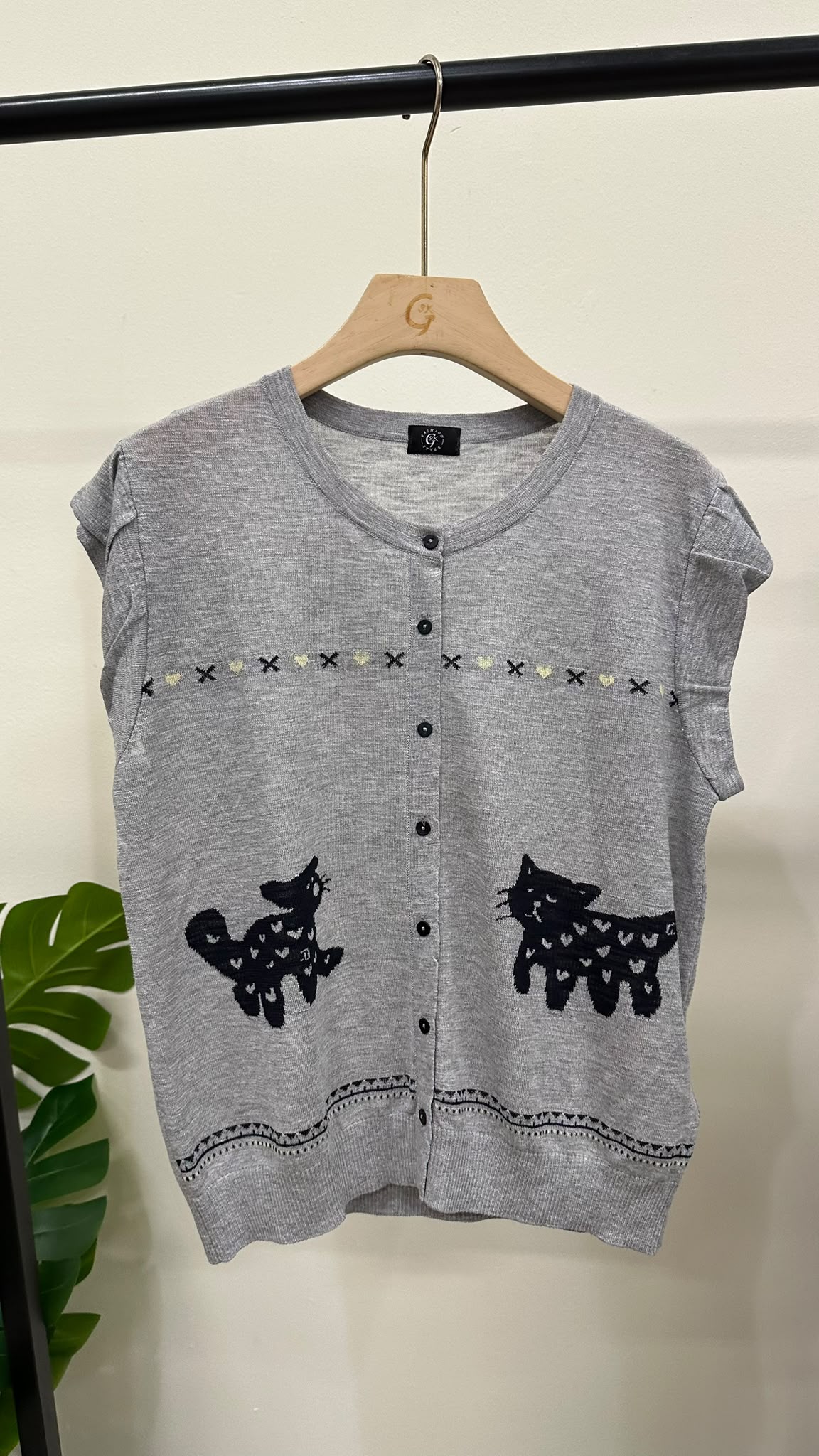 (D4715)Knitted Top