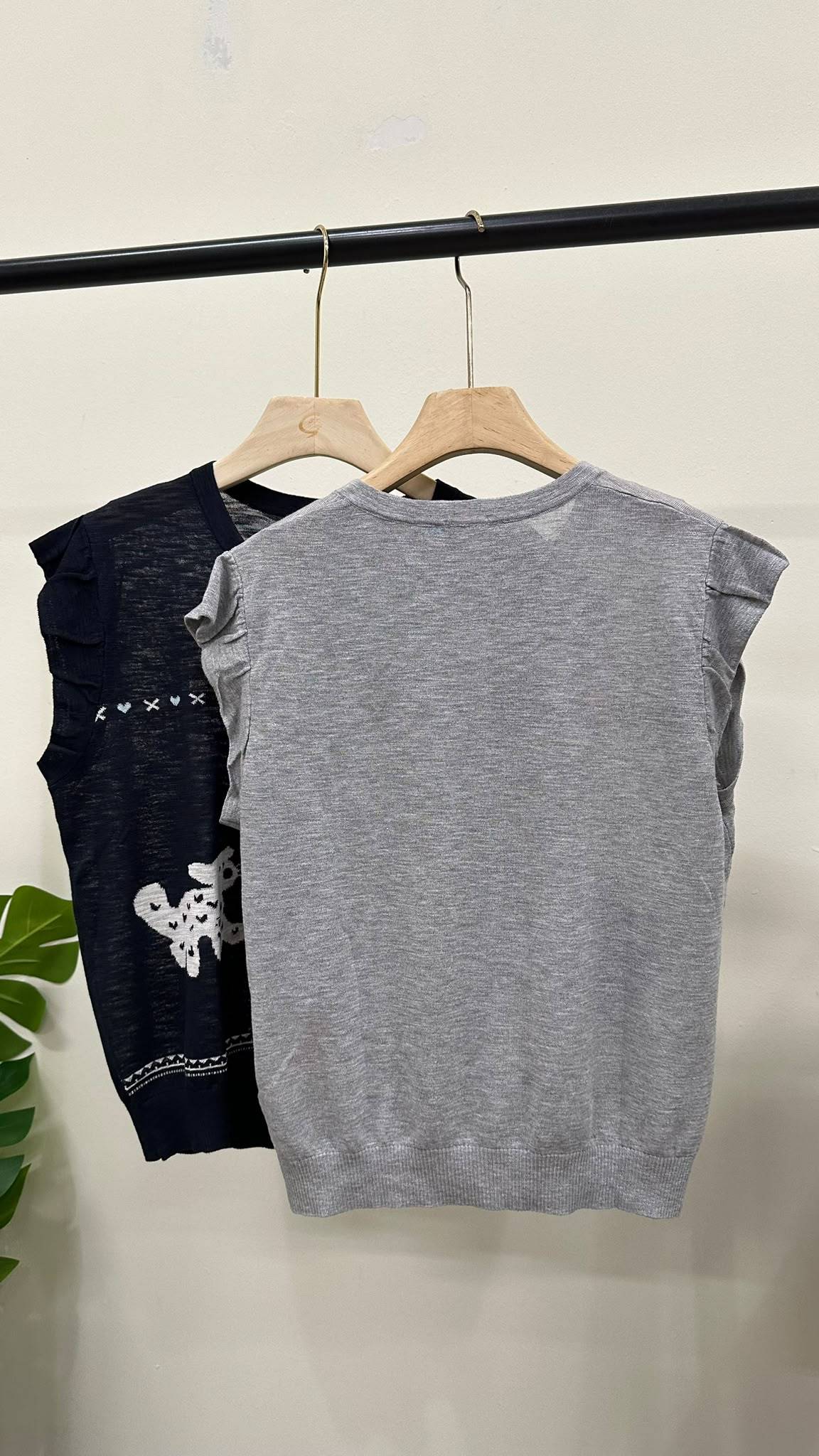 (D4715)Knitted Top