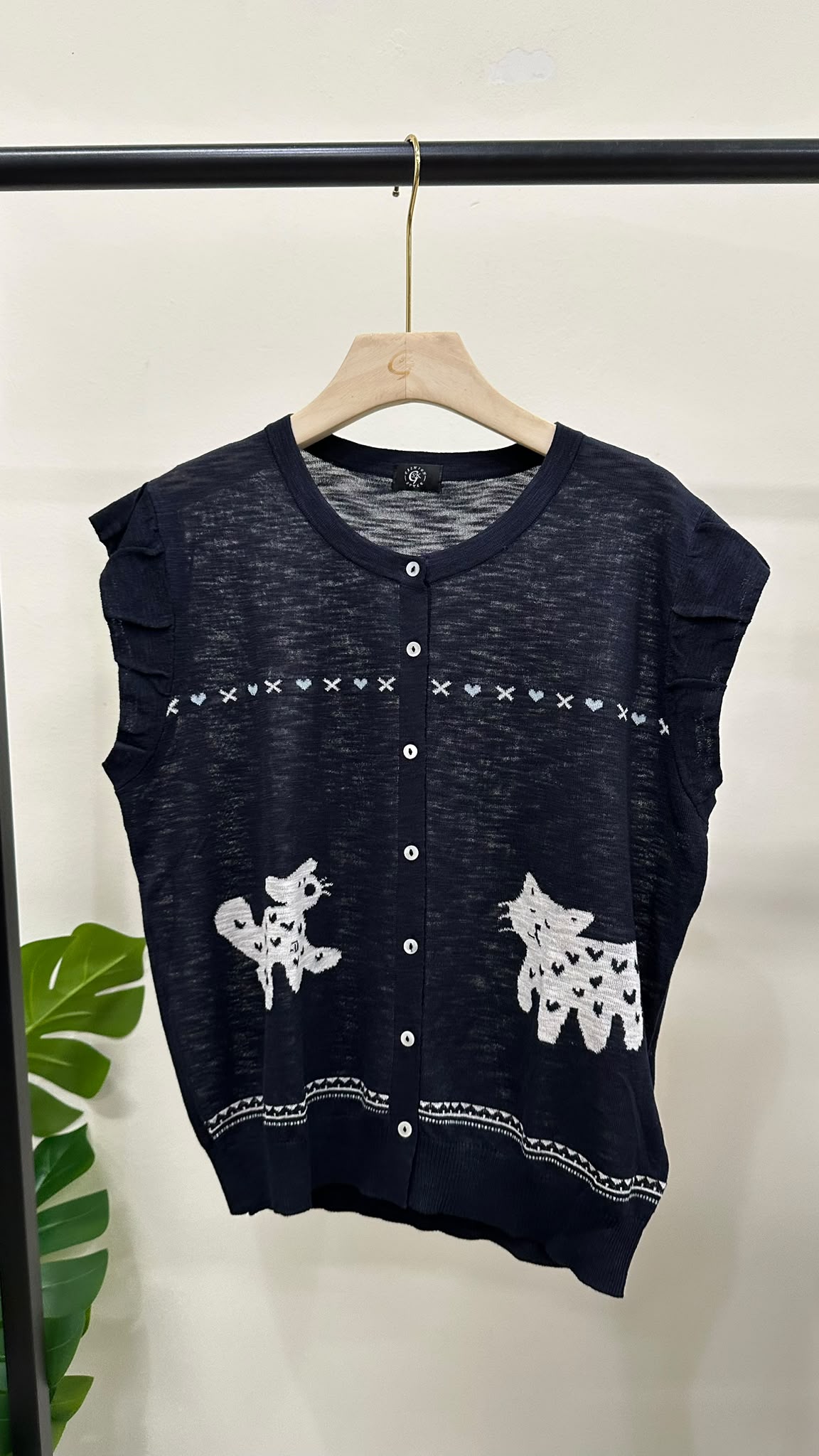 (D4715)Knitted Top