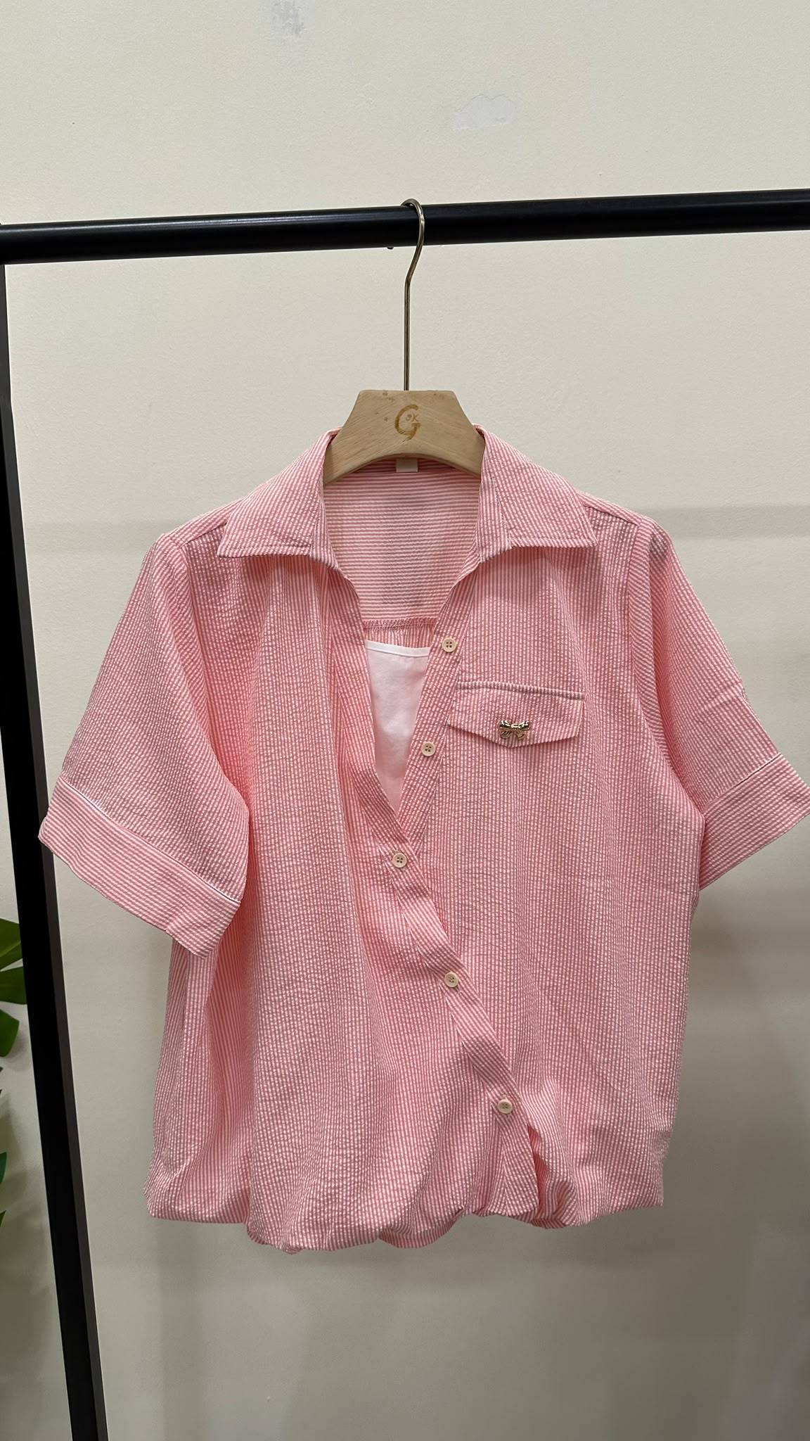 (D4730)Striped Top