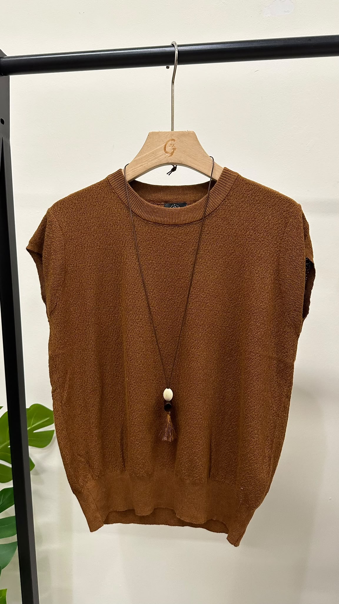 (D4737)Knitted Top