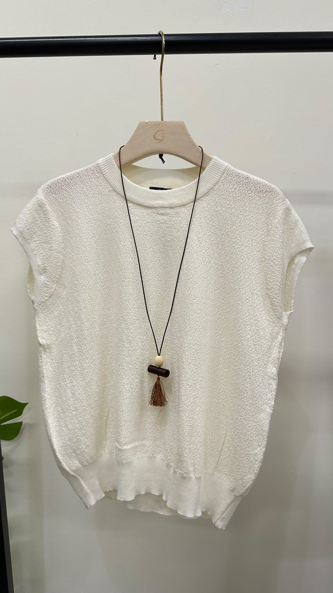 (D4737)Knitted Top