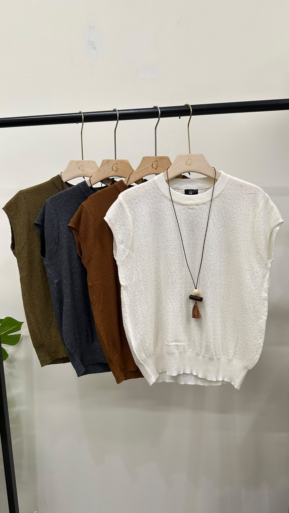 (D4737)Knitted Top