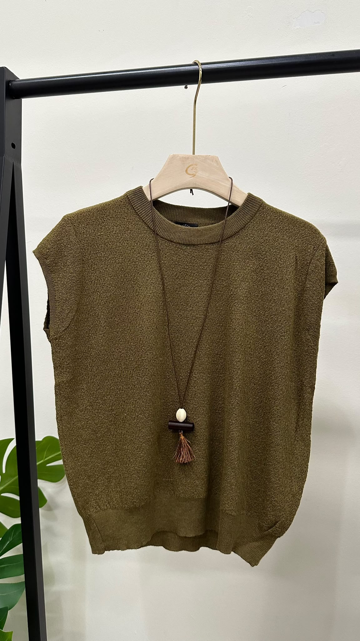 (D4737)Knitted Top