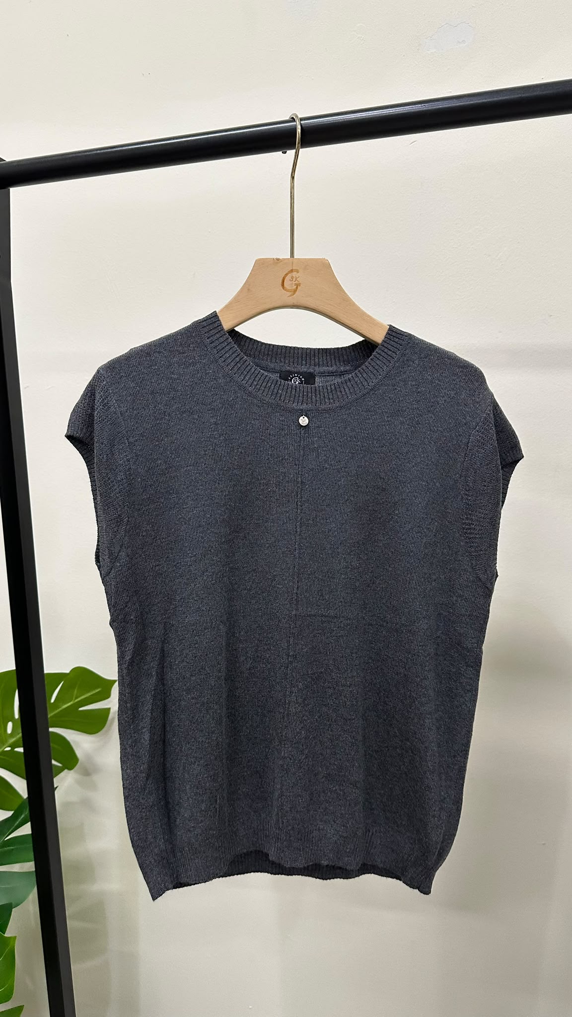 (D4738)Knitted Top