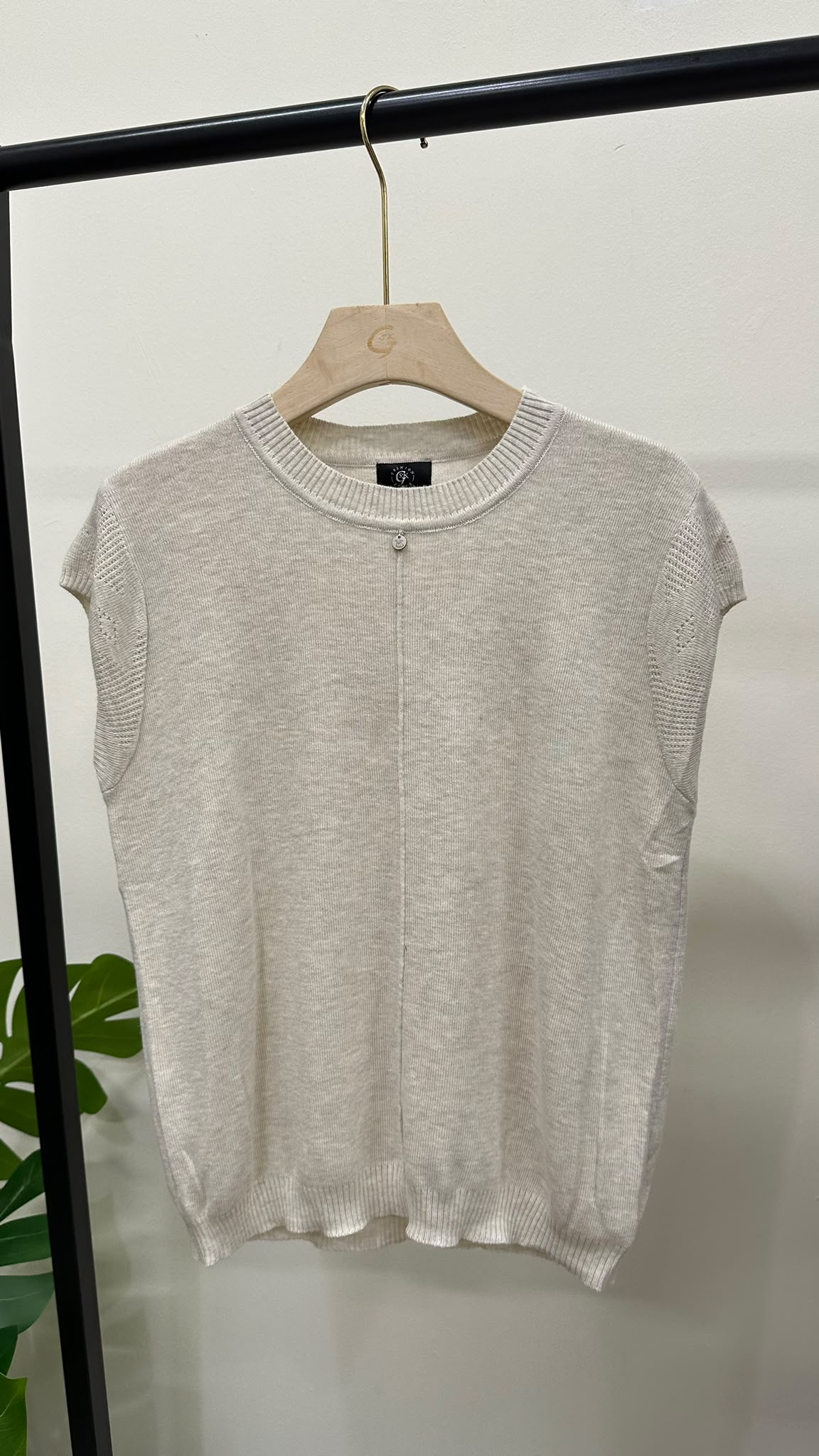 (D4738)Knitted Top