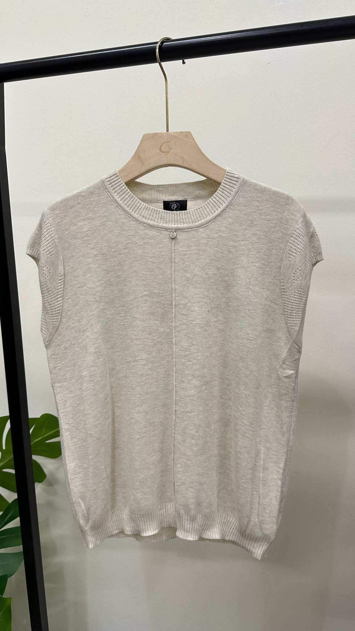 (D4738)Knitted Top