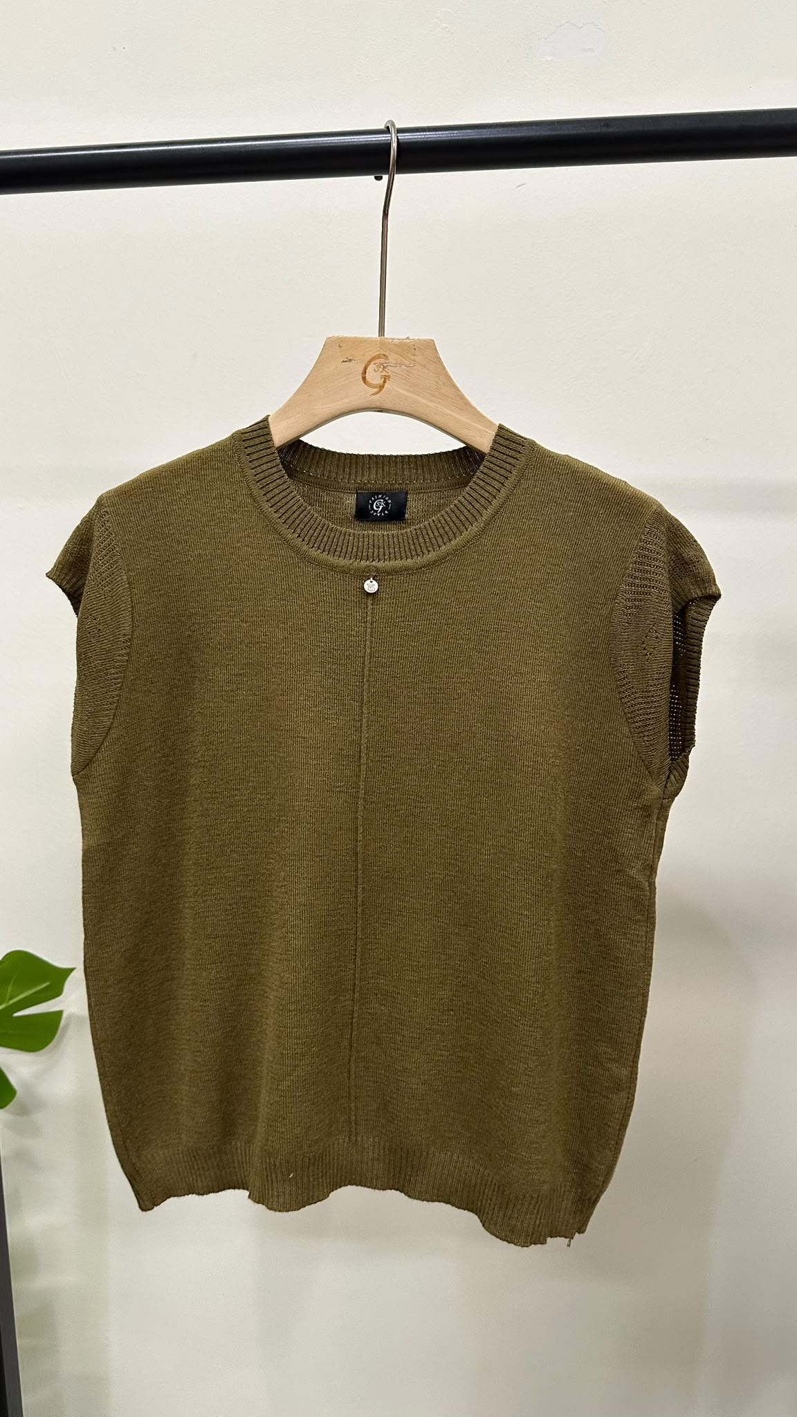 (D4738)Knitted Top