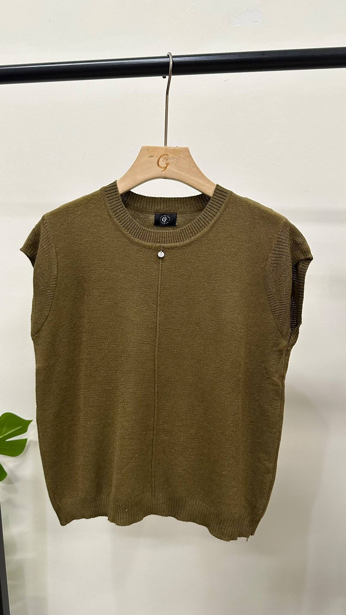 (D4738)Knitted Top
