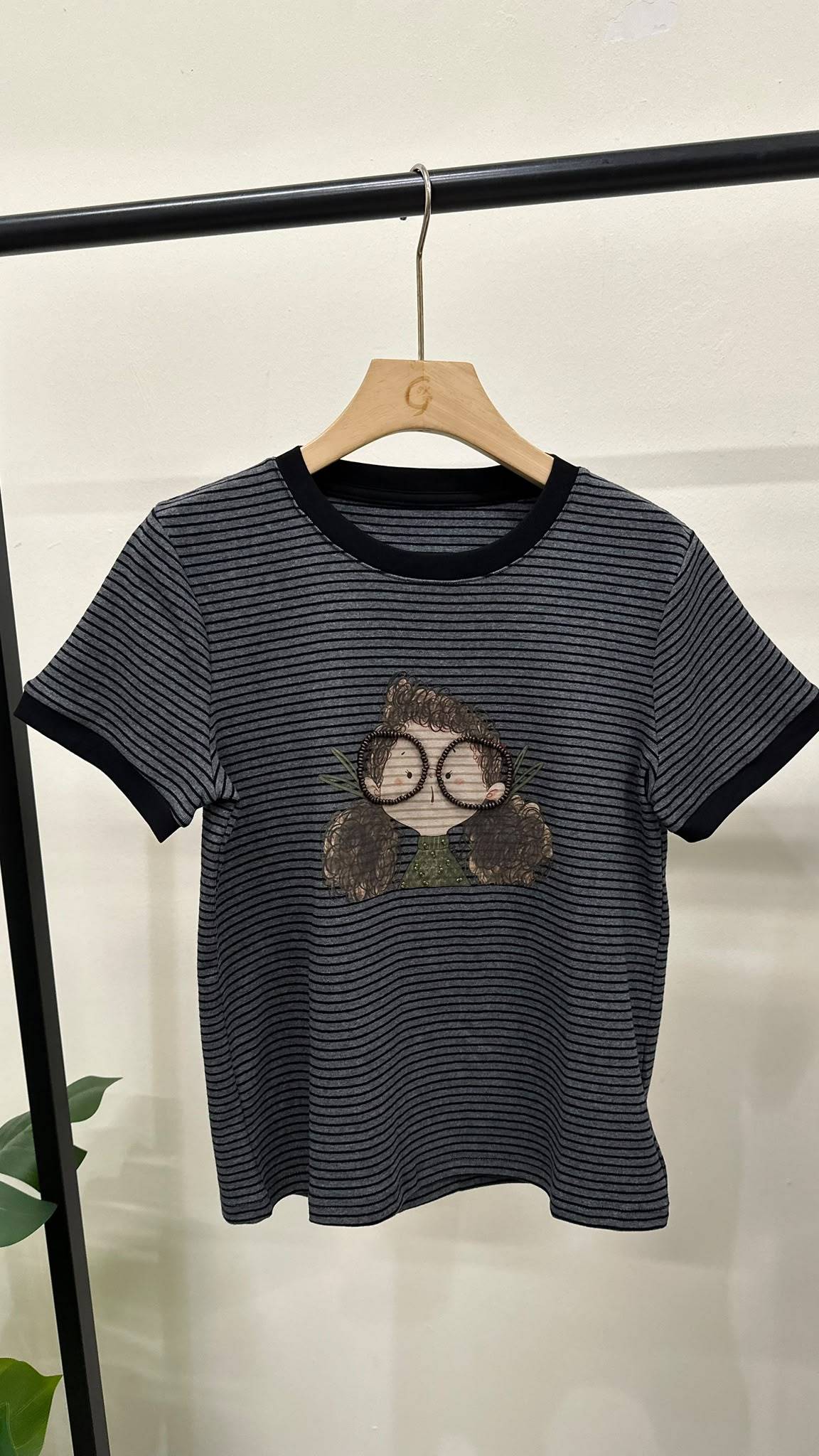 (D4740)Striped Top