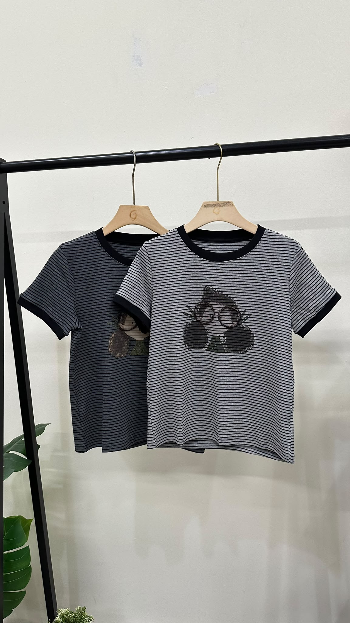 (D4740)Striped Top