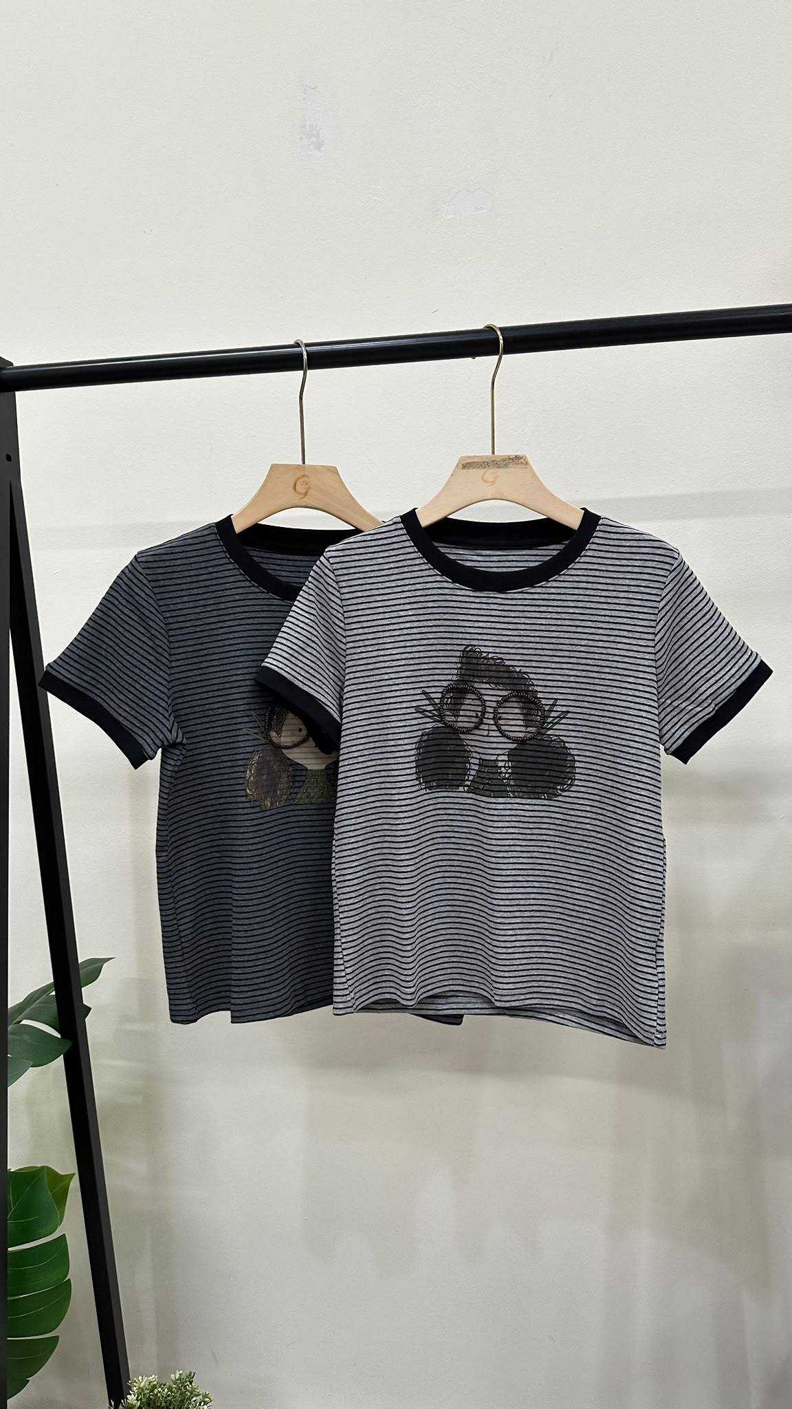 (D4740)Striped Top
