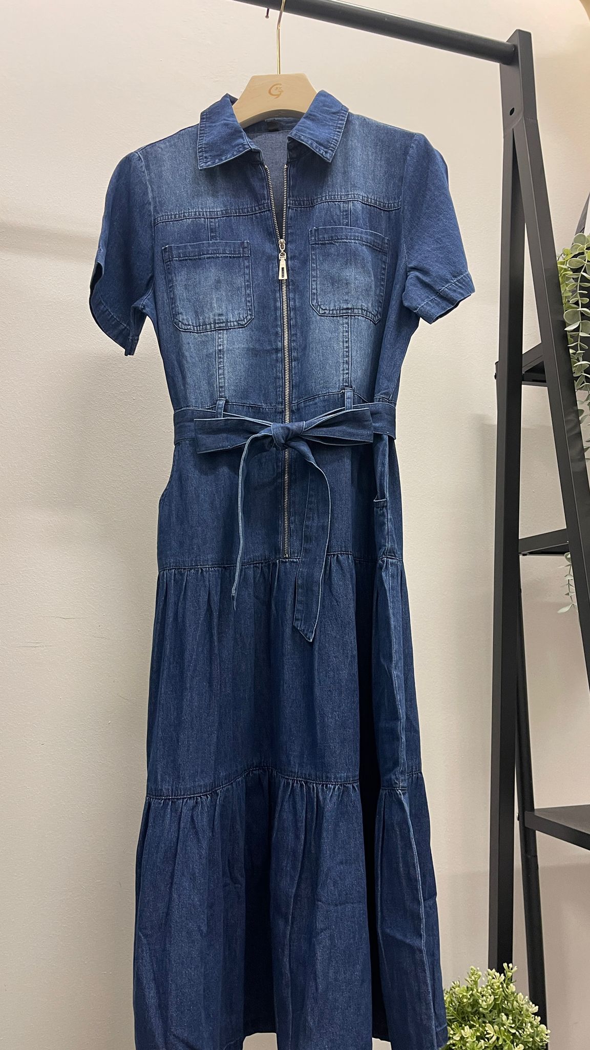 (D500)Denim Dress