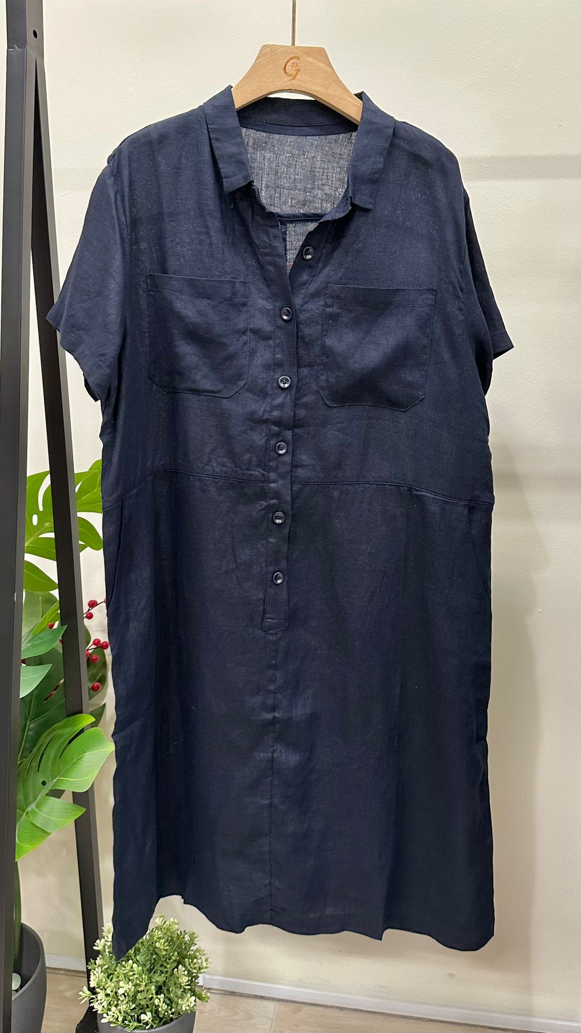 (D578)Linen Dress