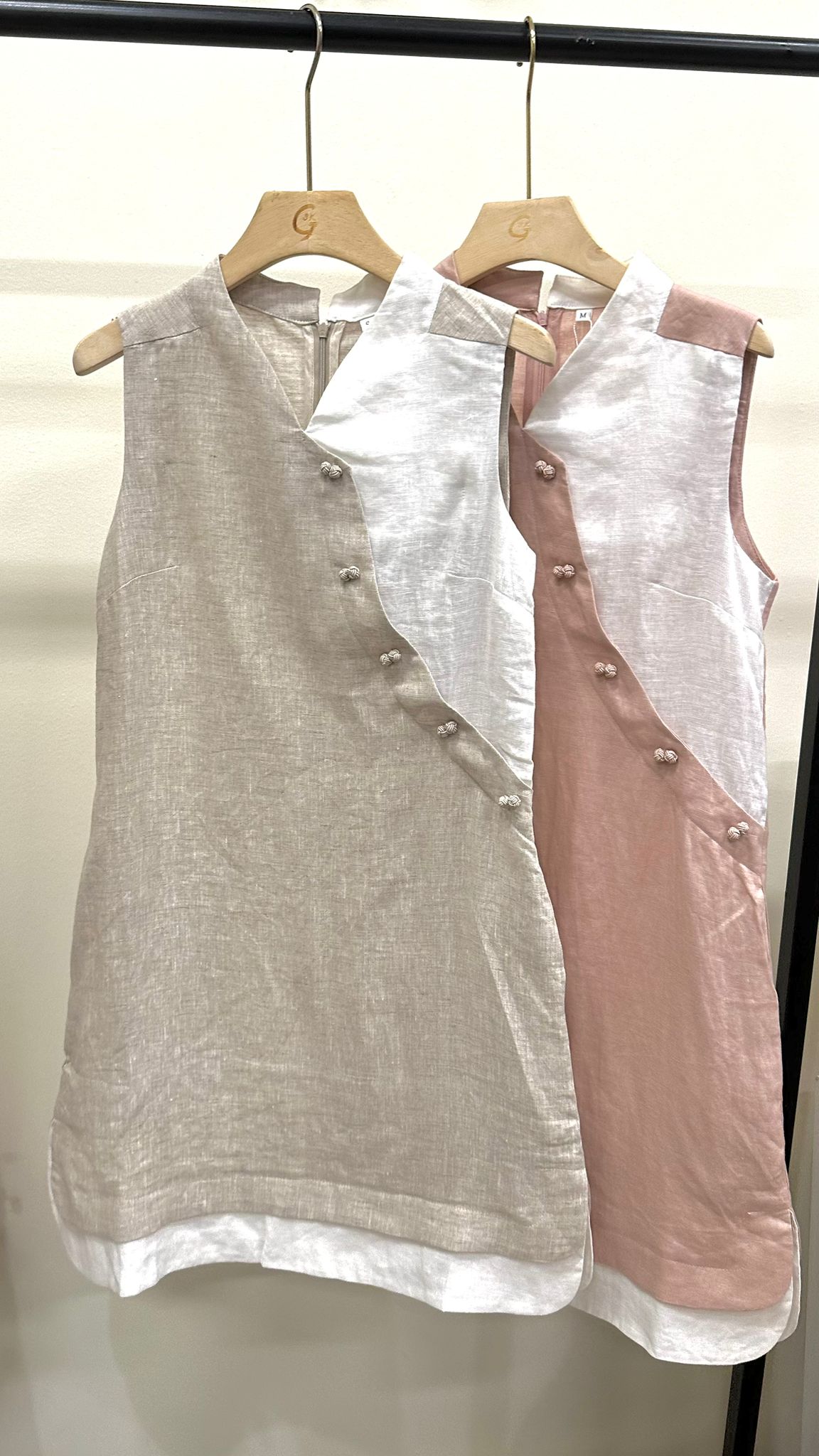 (D592)Linen Dress