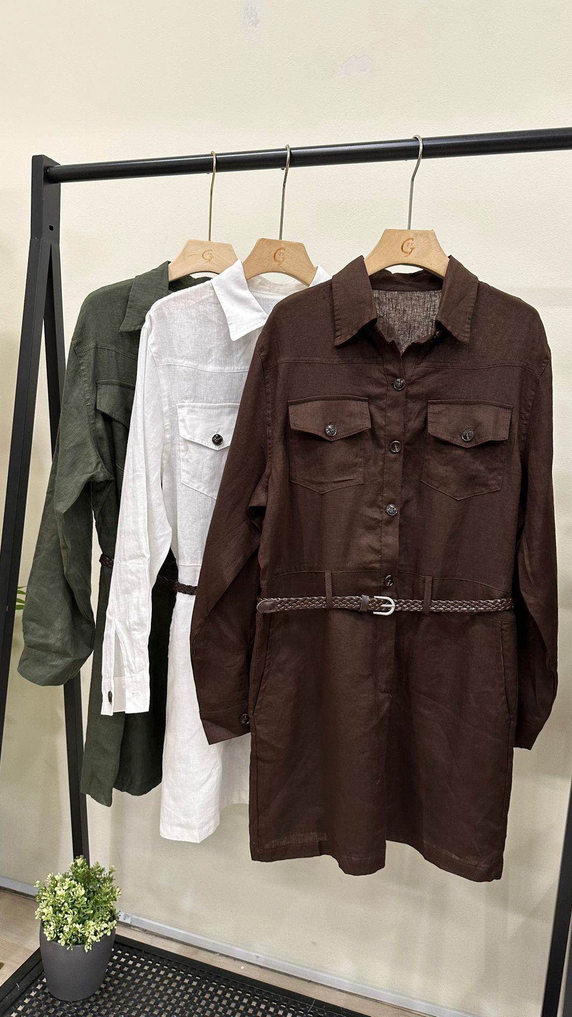 (D603)Linen Dress