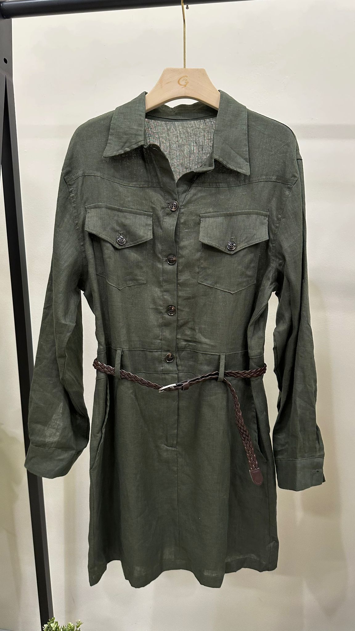 (D603)Linen Dress