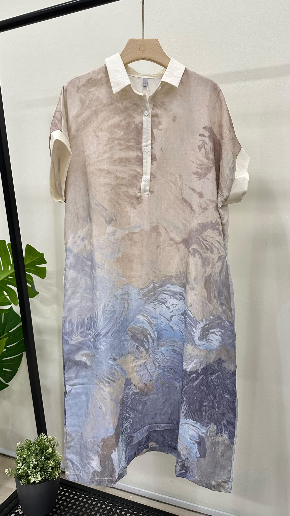 (D617)Linen Dress