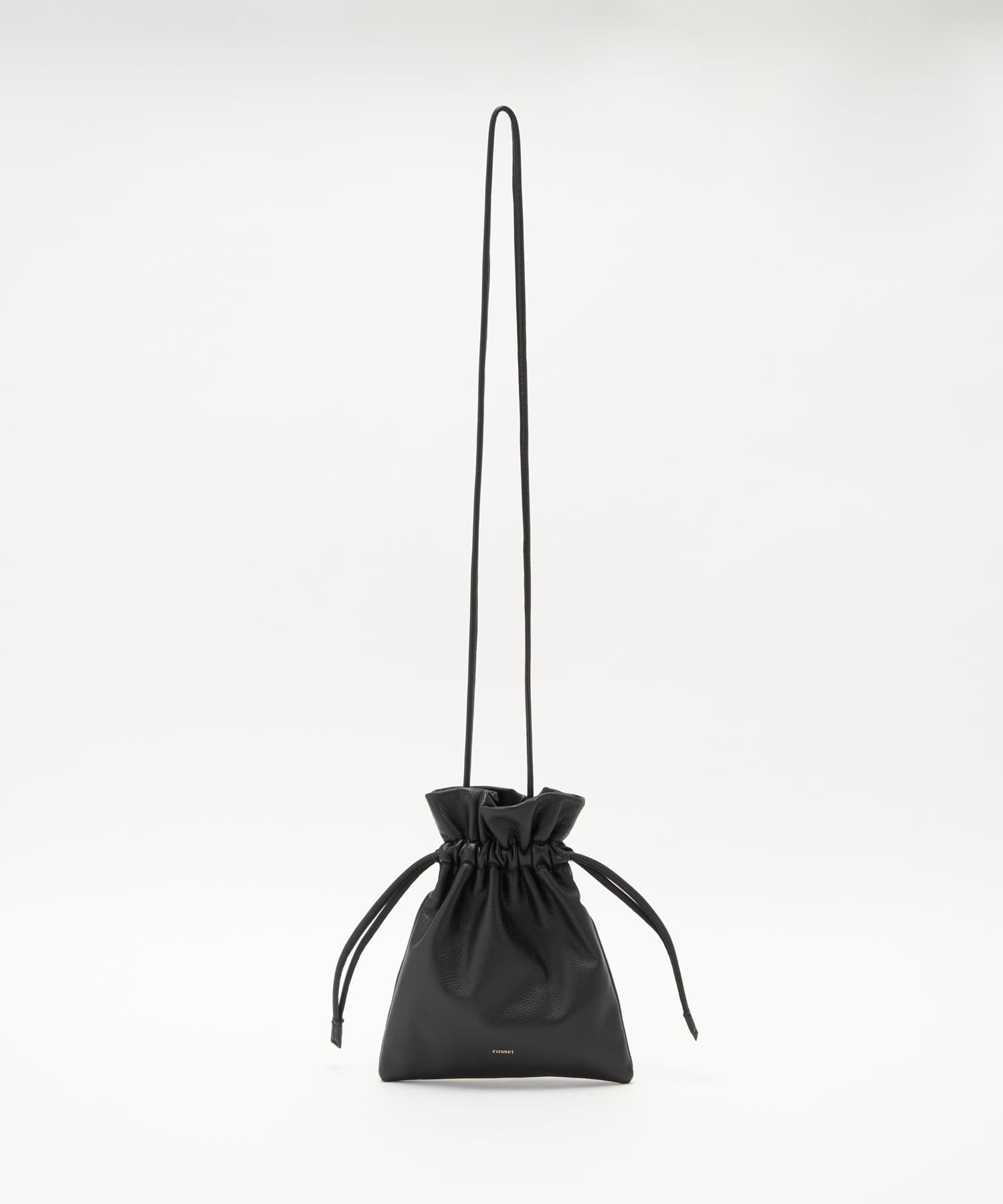 Russet Drawstring mini shoulder bag 