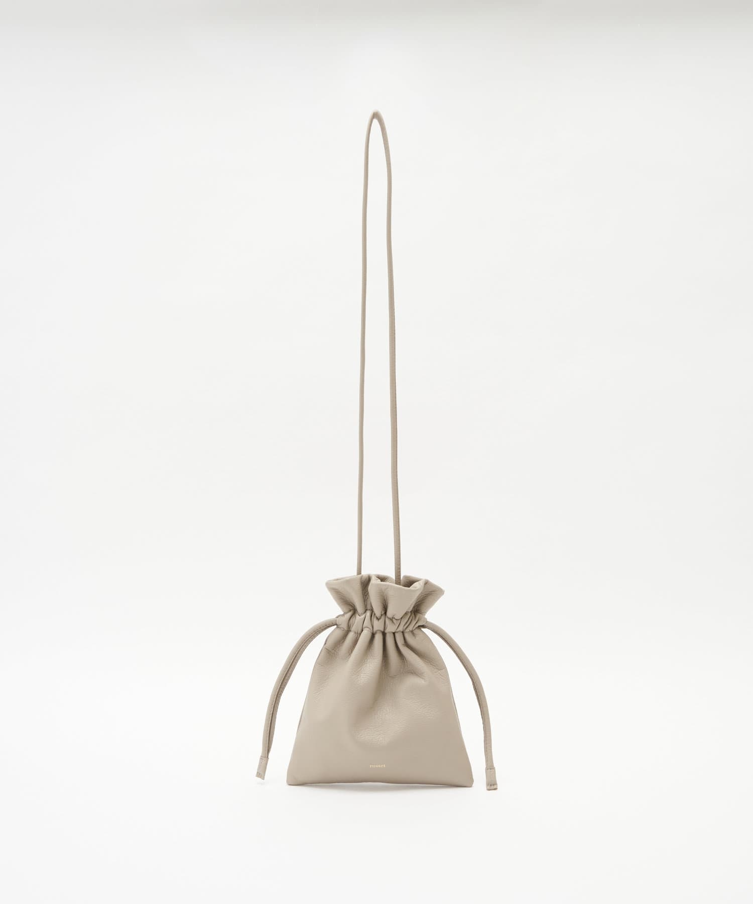Russet Drawstring mini shoulder bag 