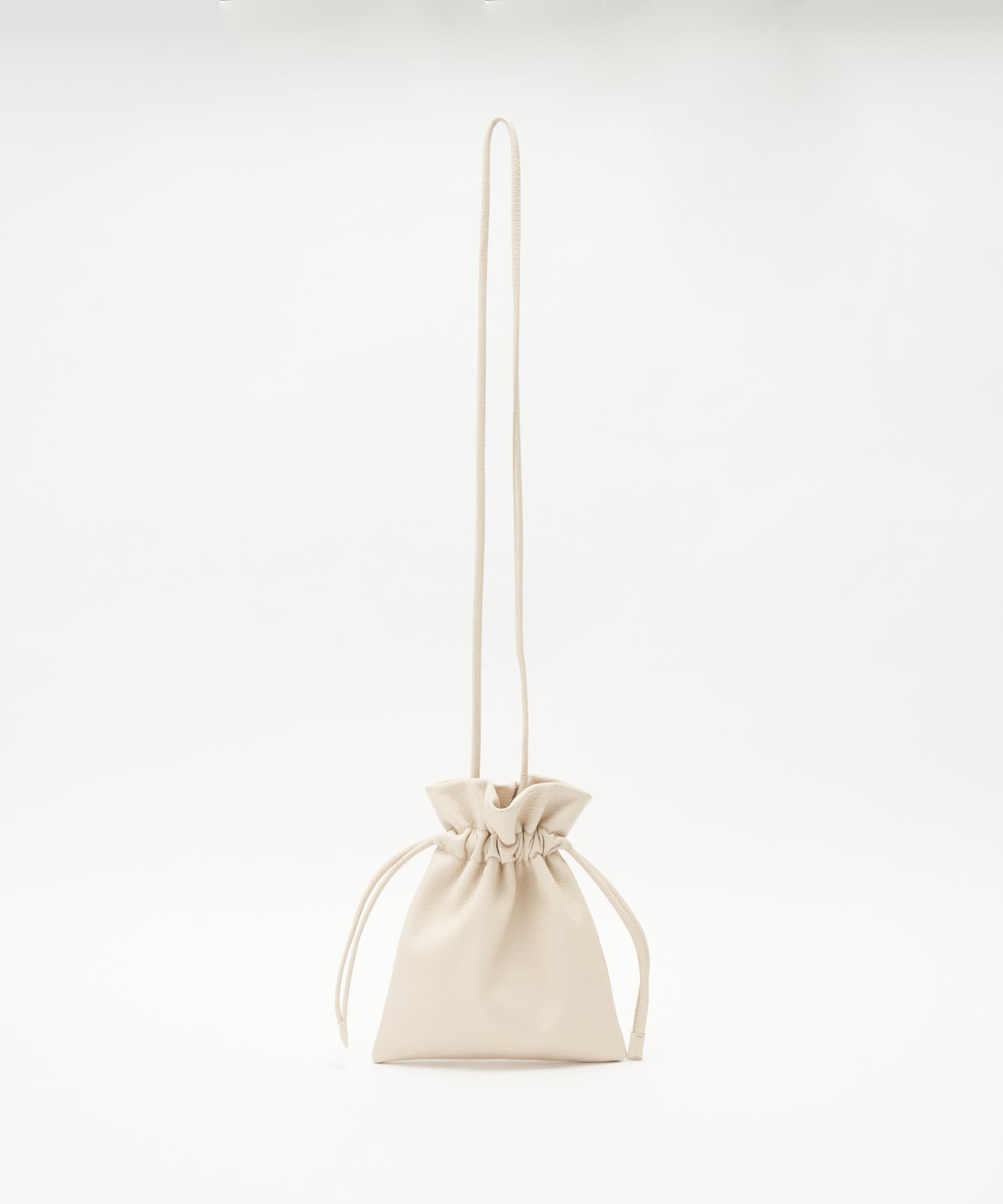 Russet Drawstring mini shoulder bag 