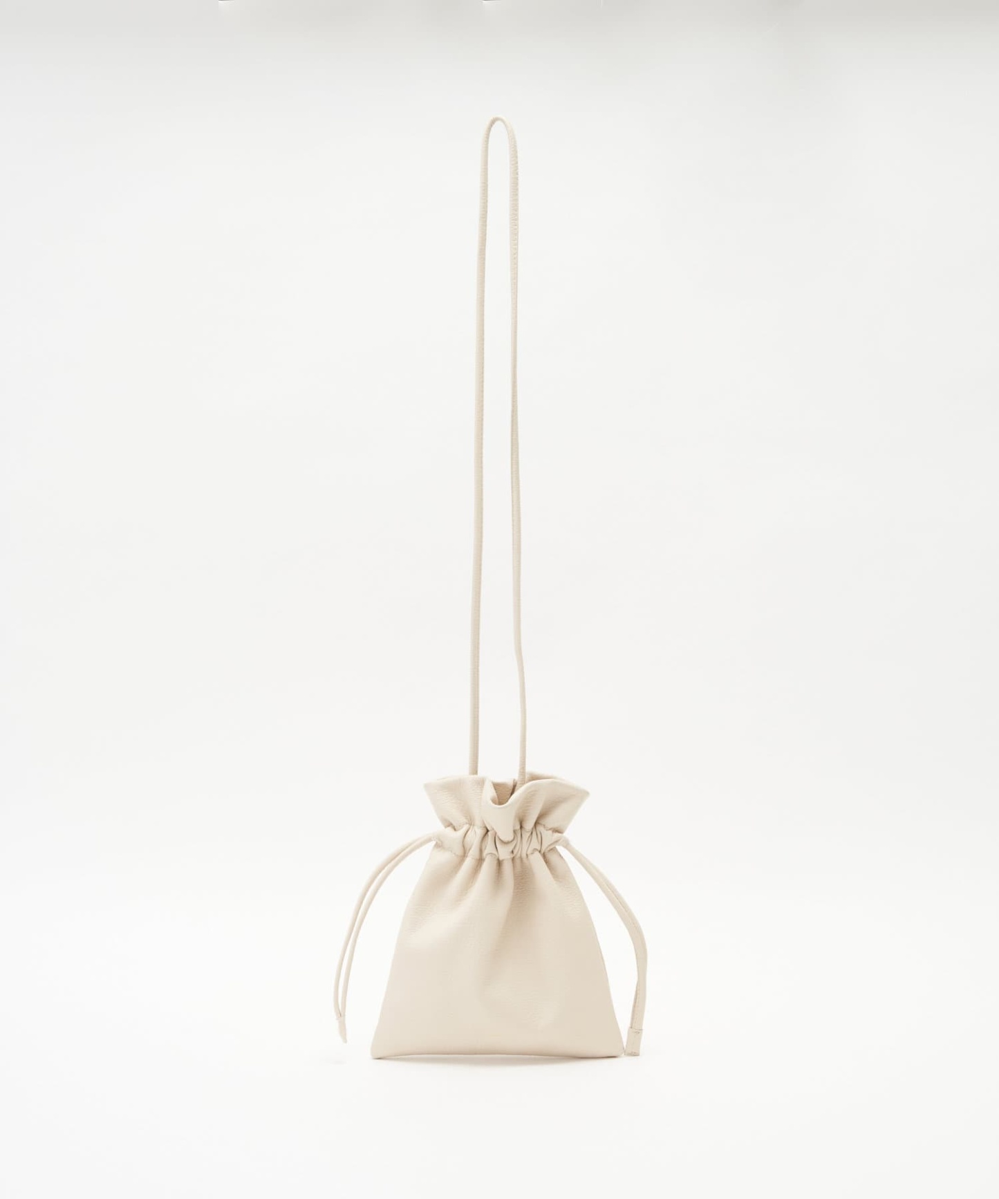Russet Drawstring mini shoulder bag 