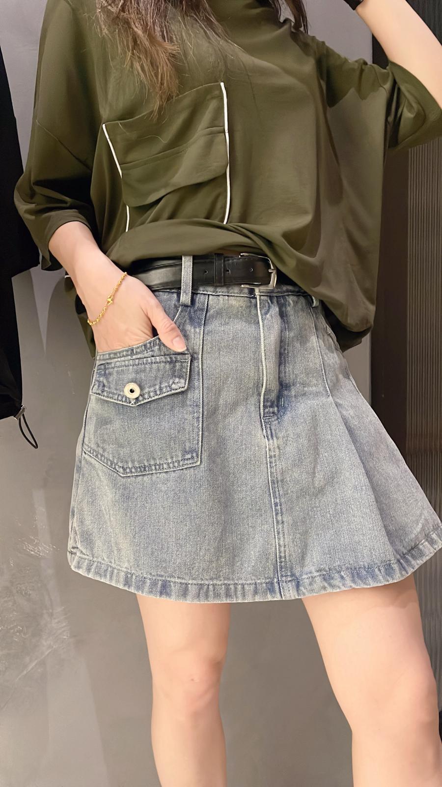 (D1632)Denim Shorts