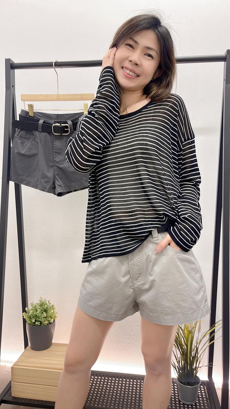 (D3245)Striped Top
