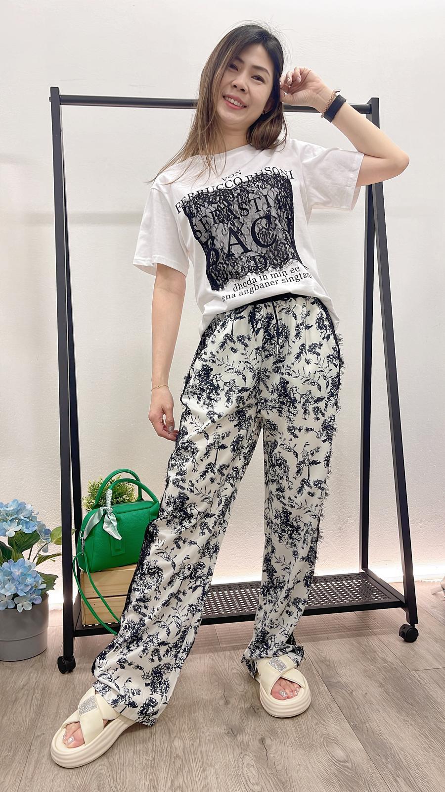 (D1764)Pattern Pants