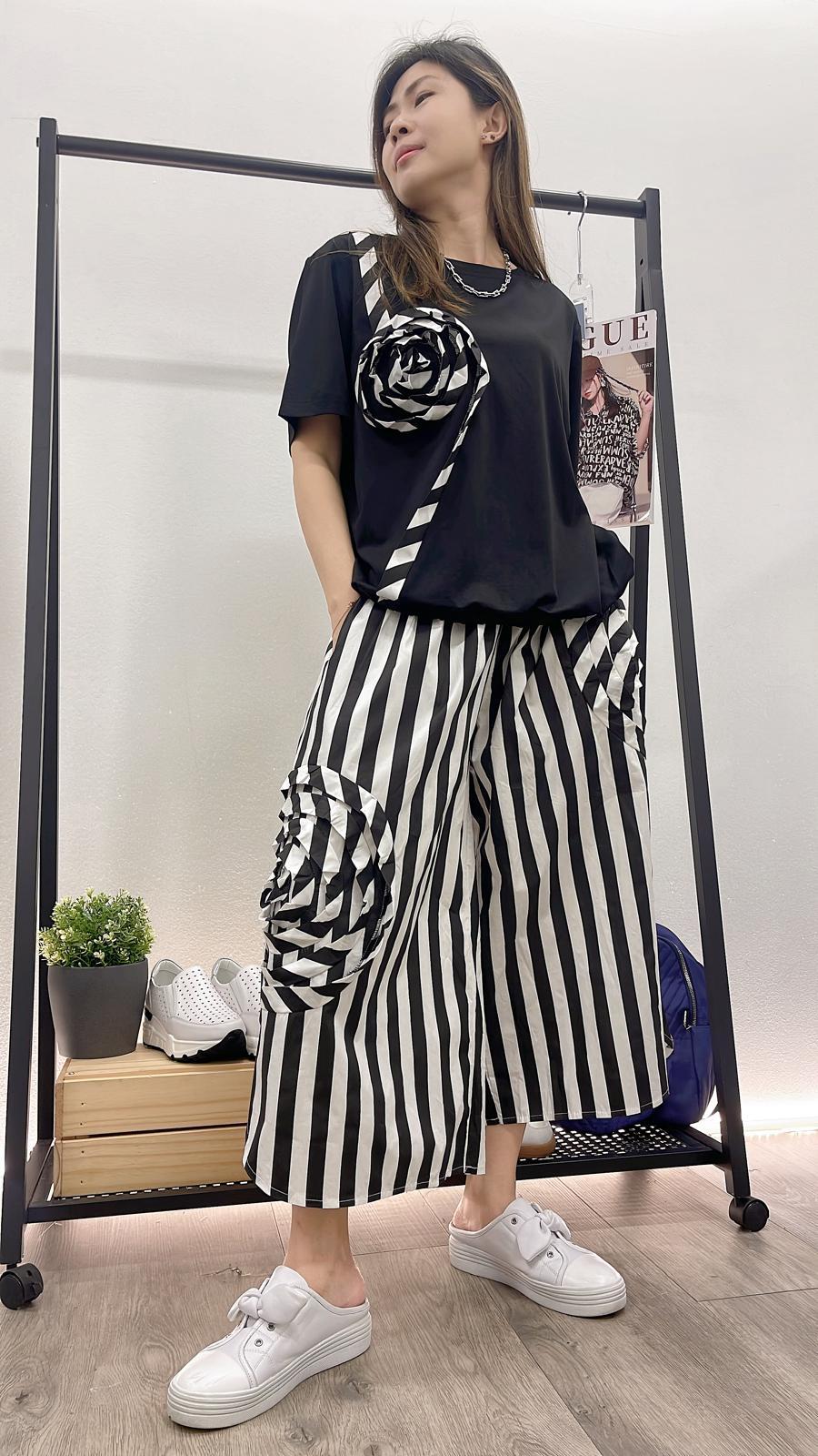 (D1722)Striped Pants