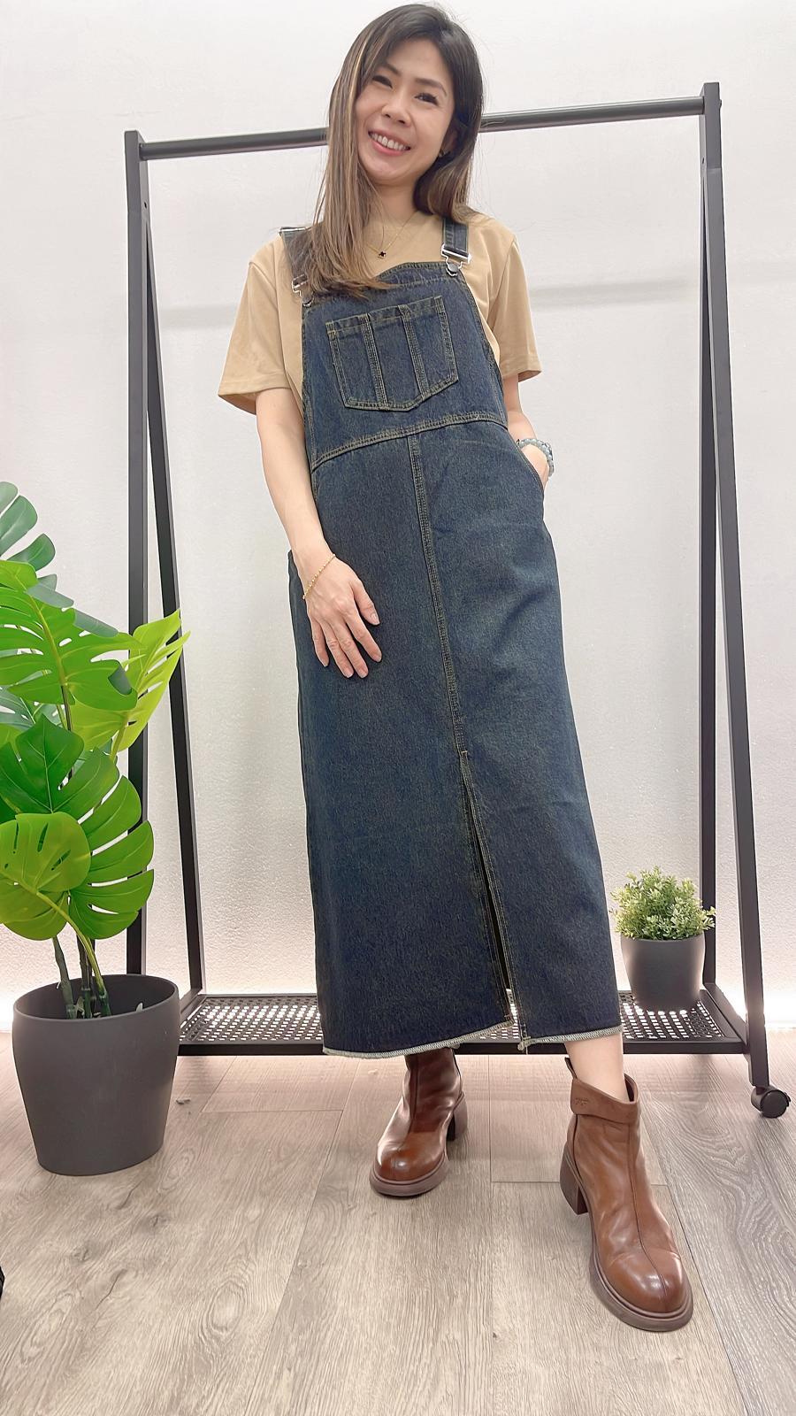 (D497)Denim Dress