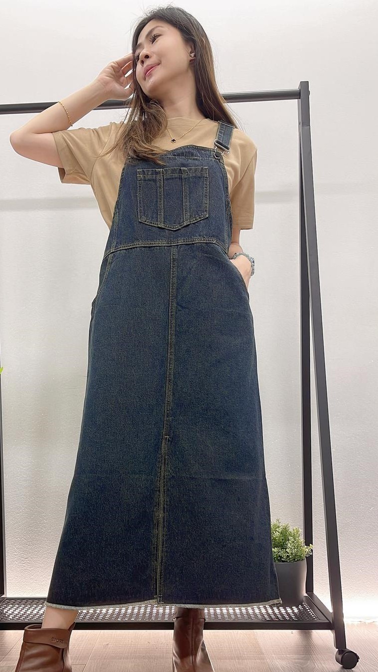(D497)Denim Dress