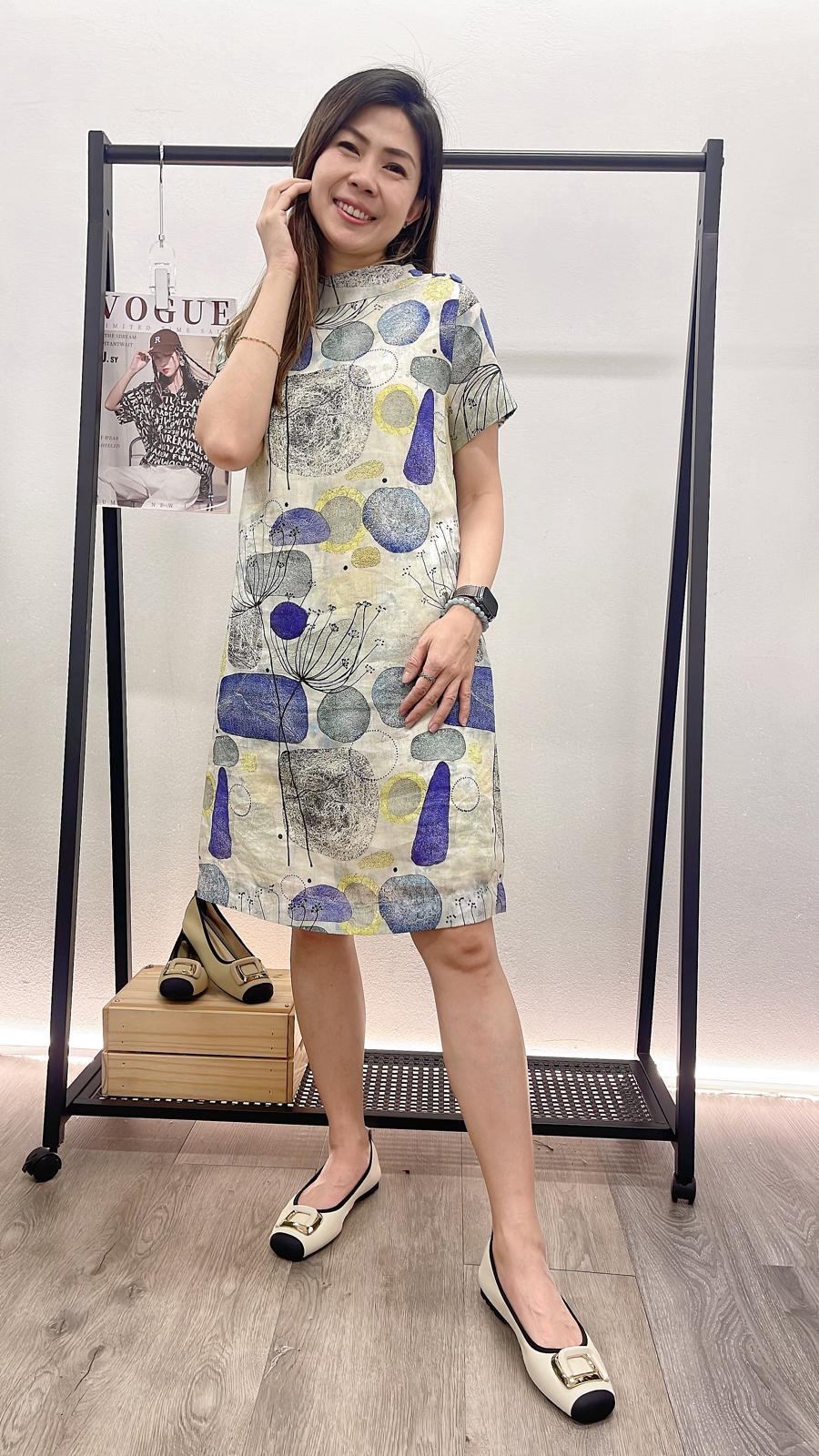 (D507)Linen Dress