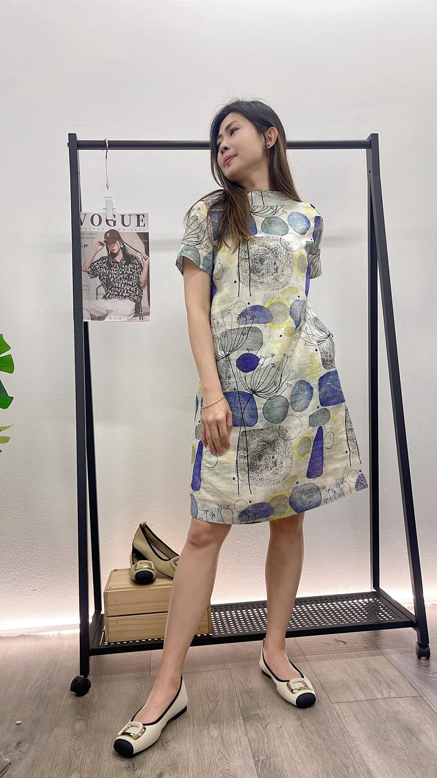 (D507)Linen Dress