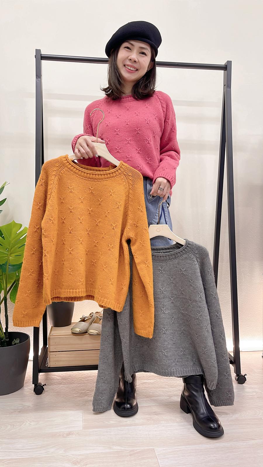 (D3586)Knitted Top